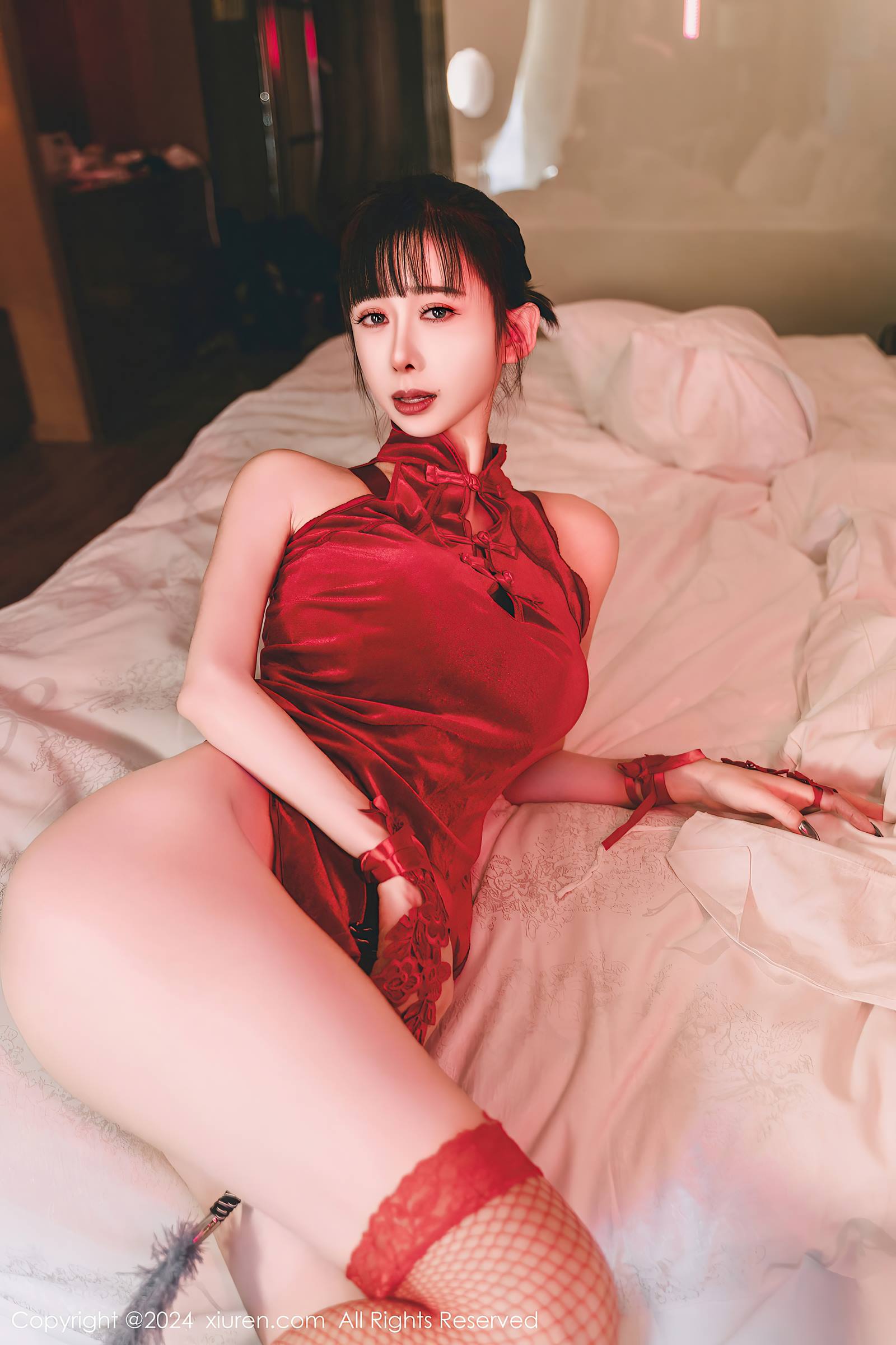 图片[18]-[Xiuren秀人网]2024.02.01 NO.8047 宝宝甜 红色渔网袜 [25+1P] – 速更版-美库