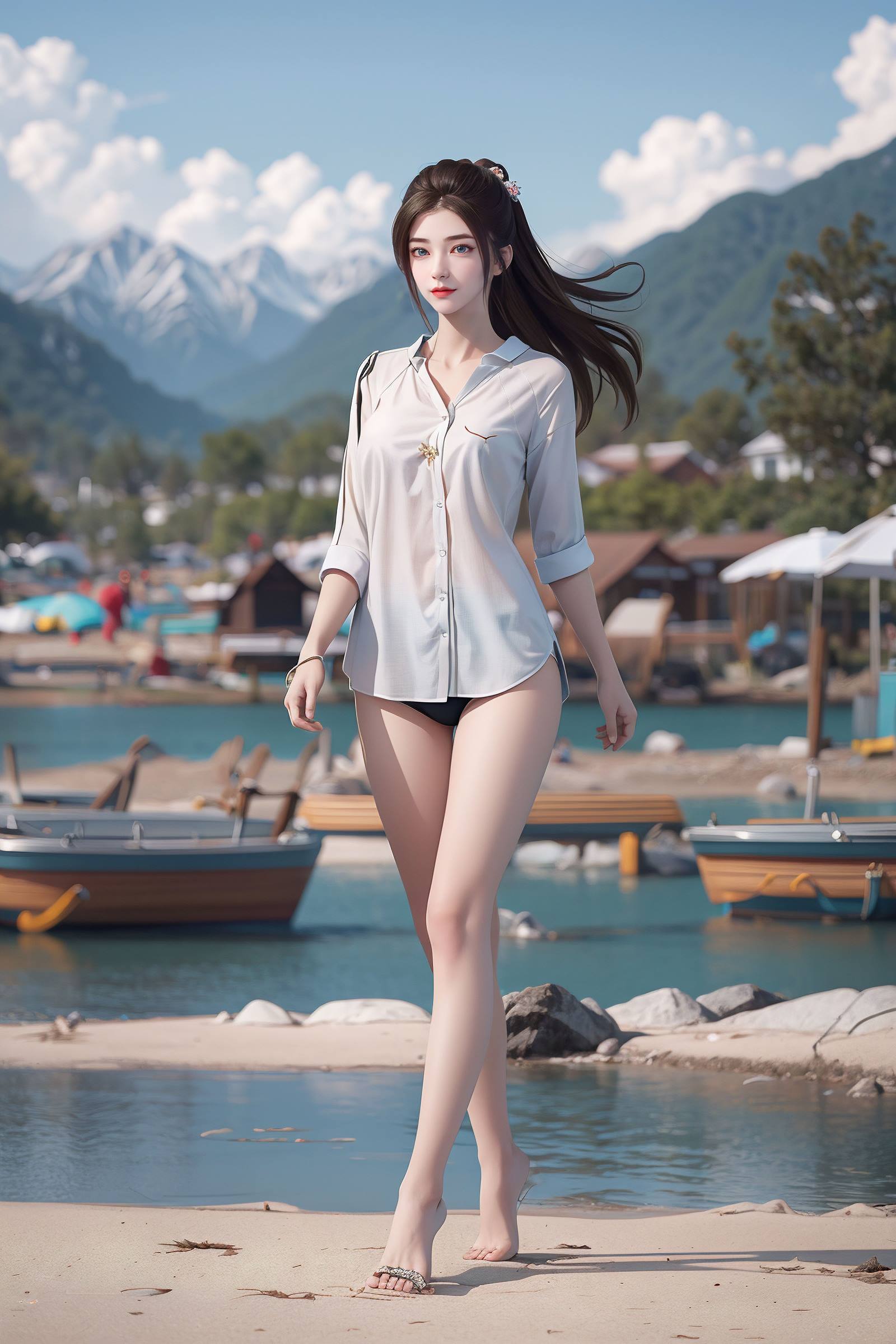 图片[21]-AI绘画 130 龙蛇演义-唐紫尘白衬衫[20P] – 速更版-美库