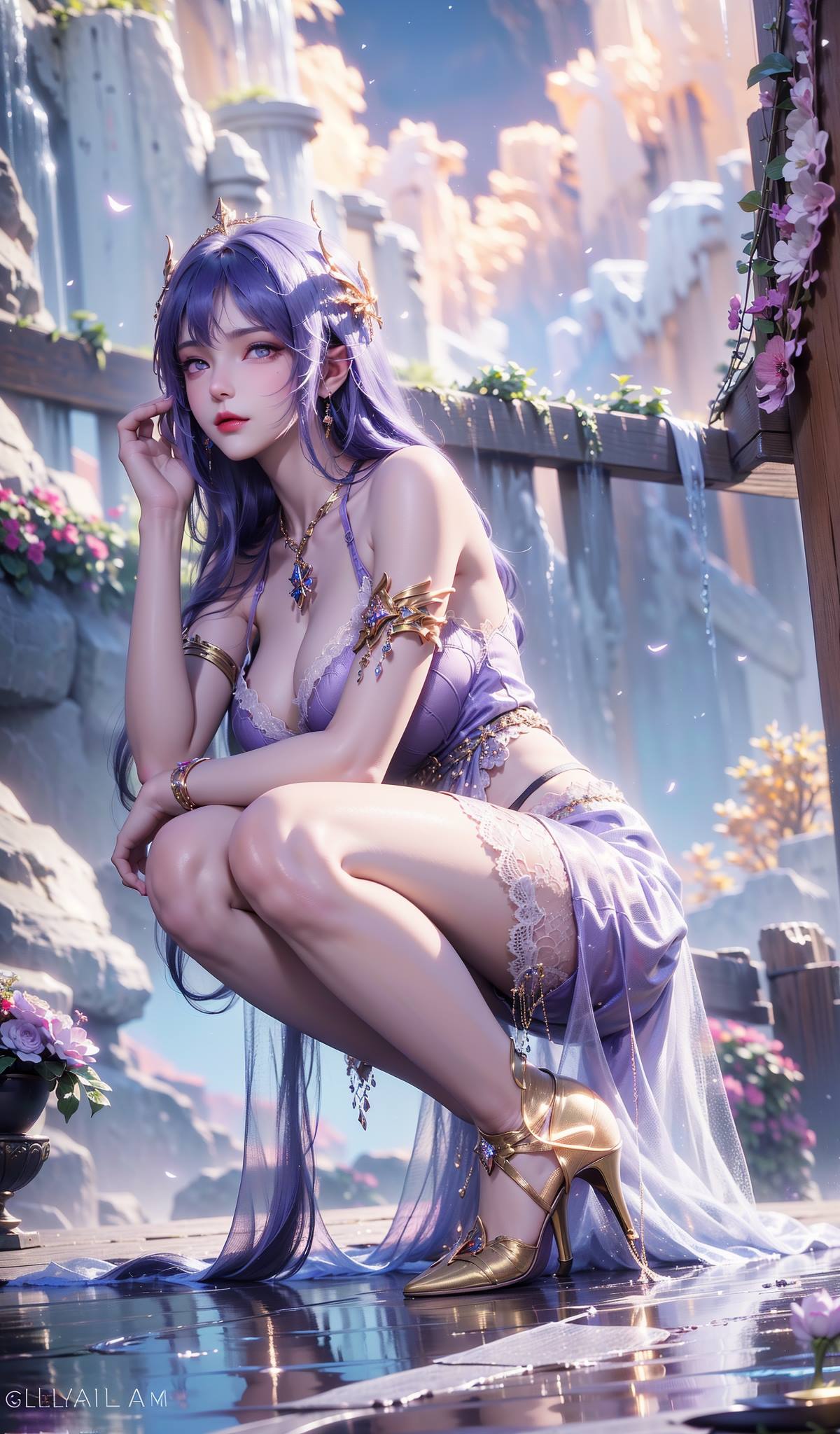 图片[22]-AI绘画 138 神印王座-圣采儿户外华丽[41P] – 速更版-美库