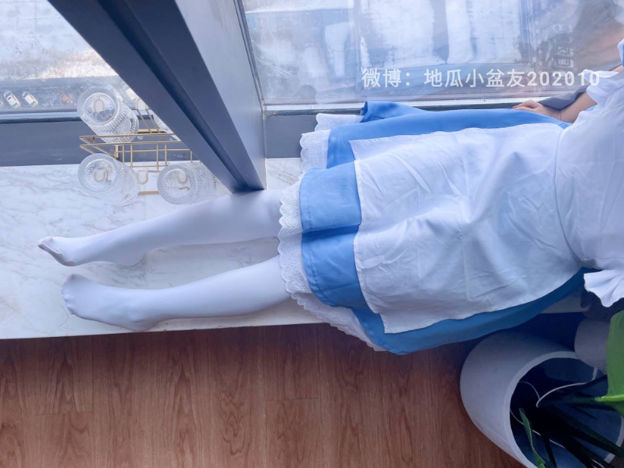 图片[20]-网紅Coser@地瓜小朋友 -蓝女仆装白丝族台球[21P] – 速更版-美库