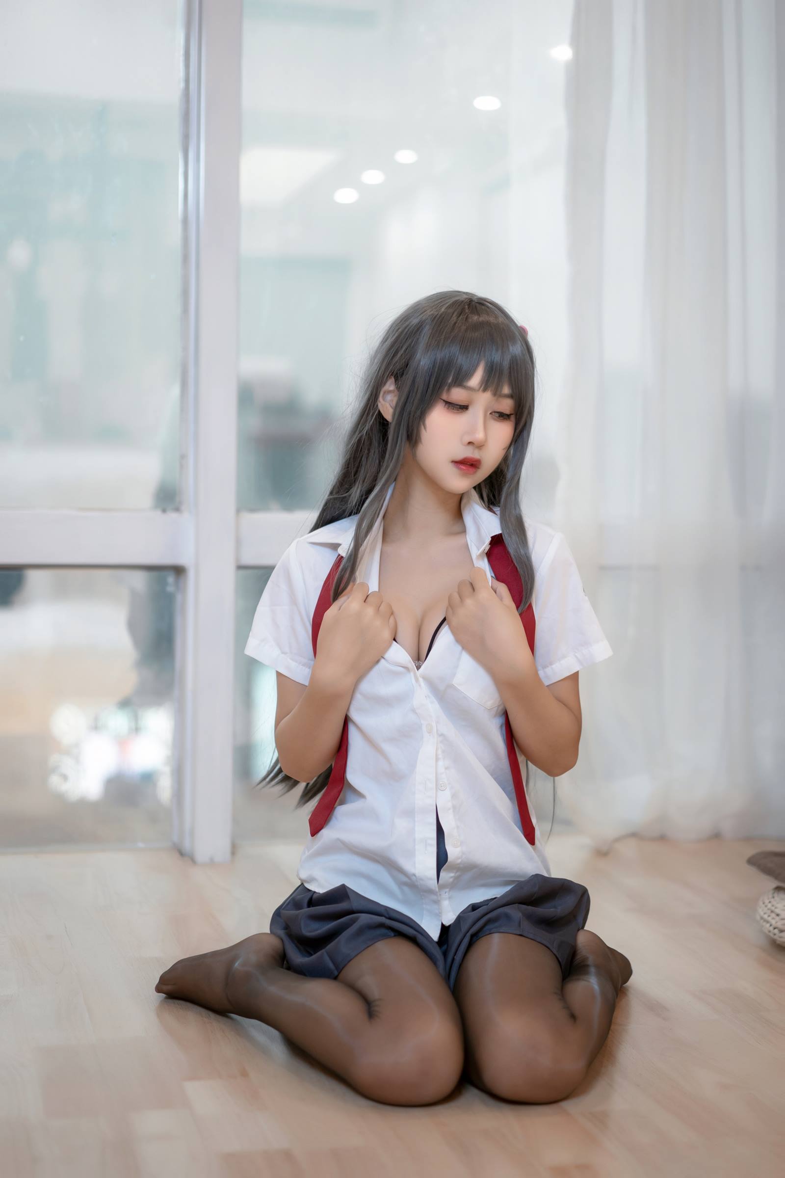 图片[21]-萌芽儿o0  – 麻衣学姐JK[22P] – 速更版-美库