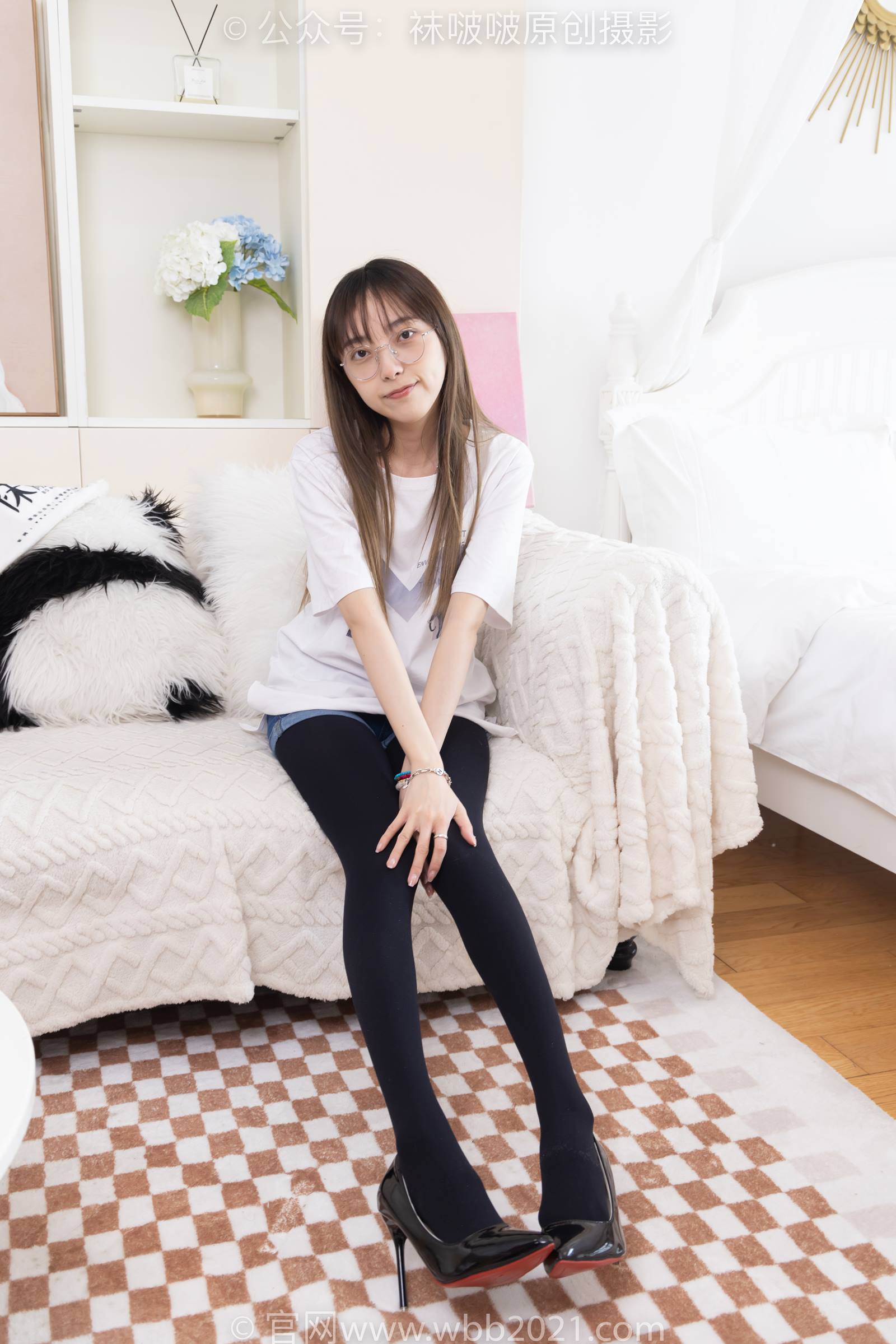 图片[13]-[BoBoSocks袜啵啵]NO.330 稚予-高跟鞋、厚黑丝[150P] – 速更版-美库