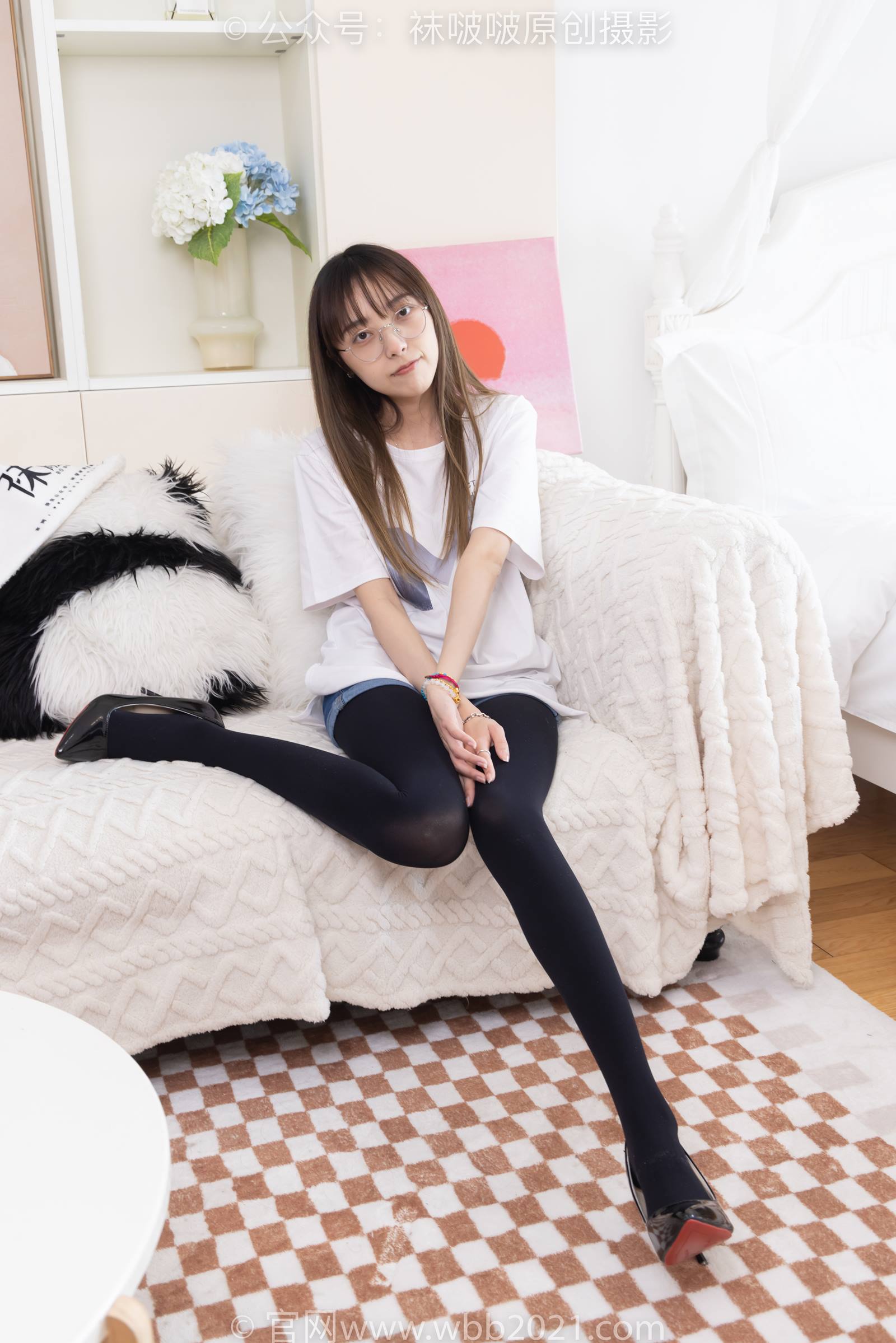 图片[16]-[BoBoSocks袜啵啵]NO.330 稚予-高跟鞋、厚黑丝[150P] – 速更版-美库