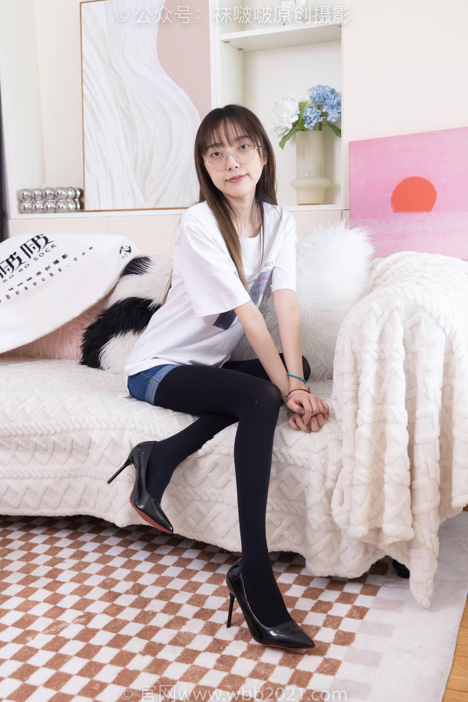 图片[32]-[BoBoSocks袜啵啵]NO.330 稚予-高跟鞋、厚黑丝[150P] – 速更版-美库