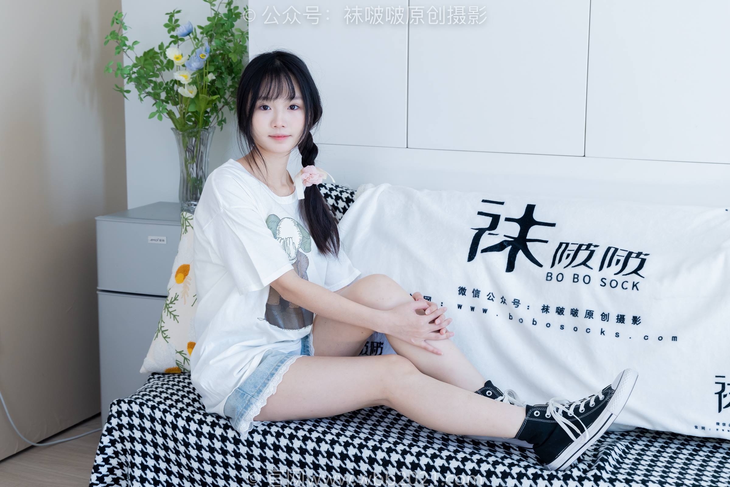 图片[18]-[BoBoSocks袜啵啵]NO.331 甜甜圈-板鞋、白棉袜、裸足[144P] – 速更版-美库