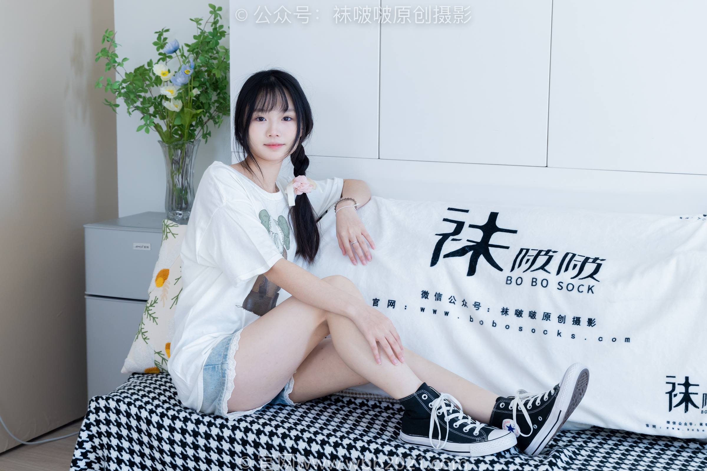 图片[20]-[BoBoSocks袜啵啵]NO.331 甜甜圈-板鞋、白棉袜、裸足[144P] – 速更版-美库