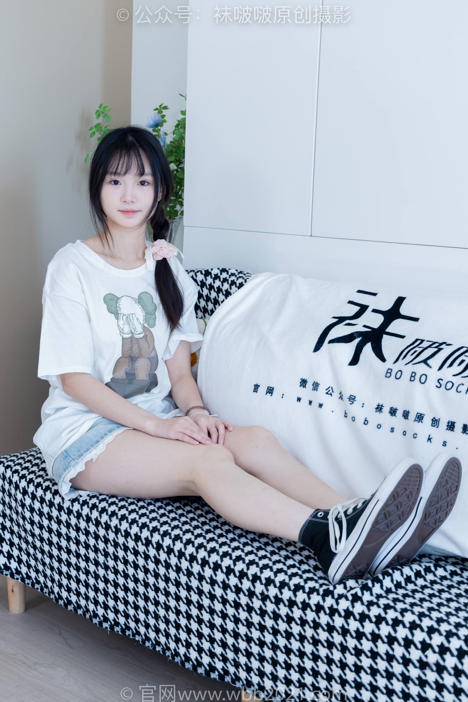 图片[21]-[BoBoSocks袜啵啵]NO.331 甜甜圈-板鞋、白棉袜、裸足[144P] – 速更版-美库