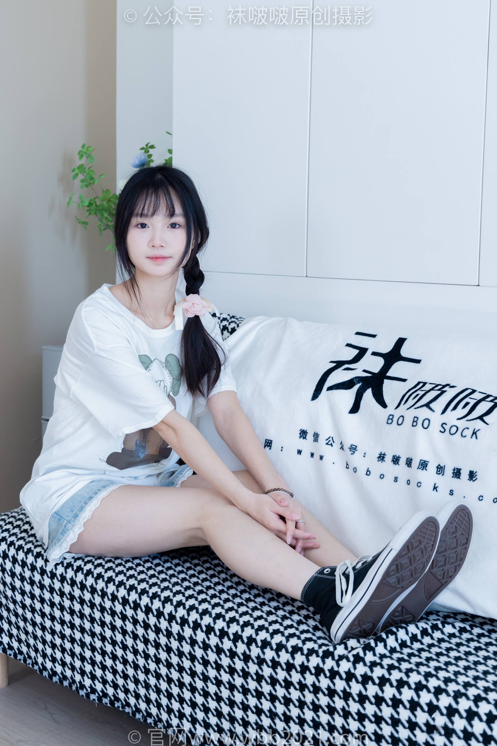 图片[22]-[BoBoSocks袜啵啵]NO.331 甜甜圈-板鞋、白棉袜、裸足[144P] – 速更版-美库