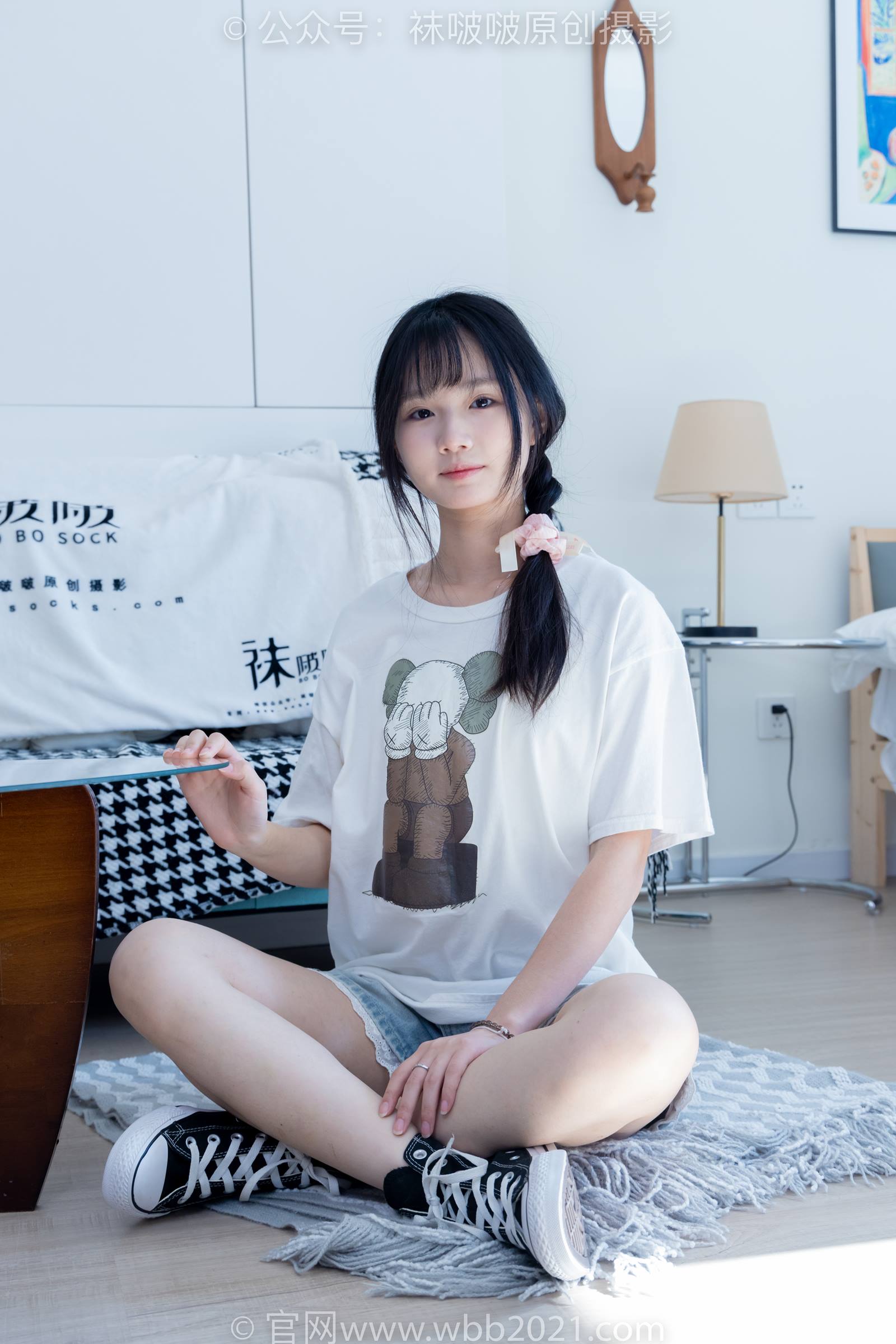 图片[33]-[BoBoSocks袜啵啵]NO.331 甜甜圈-板鞋、白棉袜、裸足[144P] – 速更版-美库