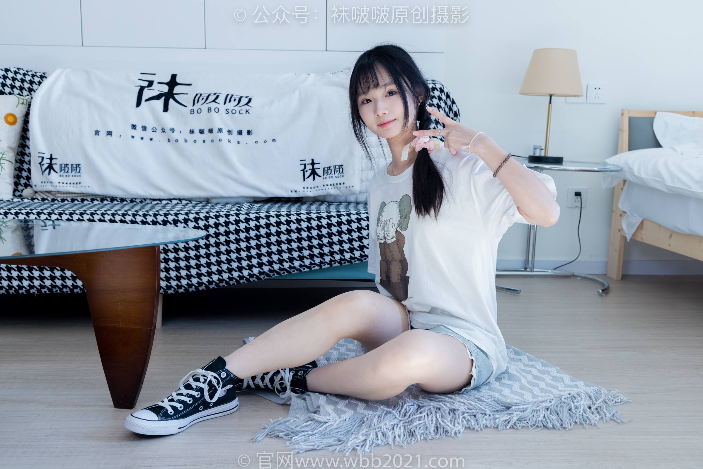 图片[37]-[BoBoSocks袜啵啵]NO.331 甜甜圈-板鞋、白棉袜、裸足[144P] – 速更版-美库