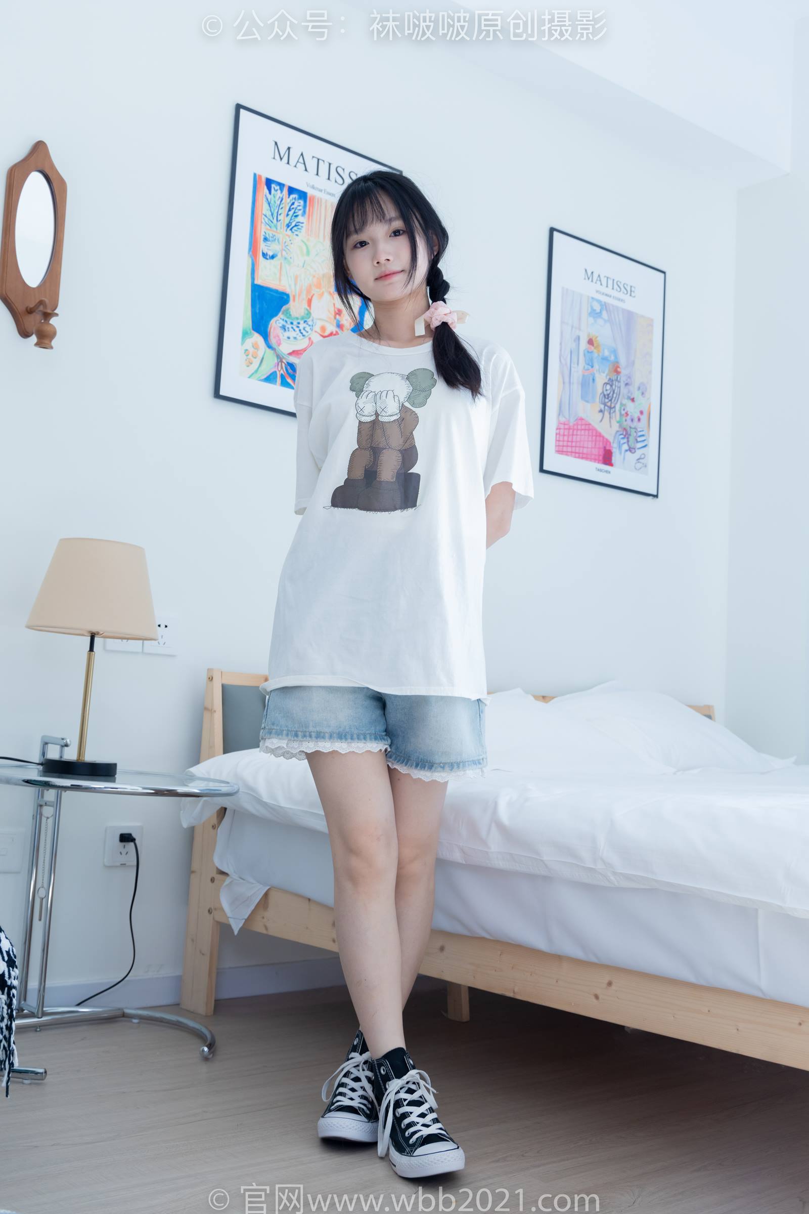 图片[42]-[BoBoSocks袜啵啵]NO.331 甜甜圈-板鞋、白棉袜、裸足[144P] – 速更版-美库