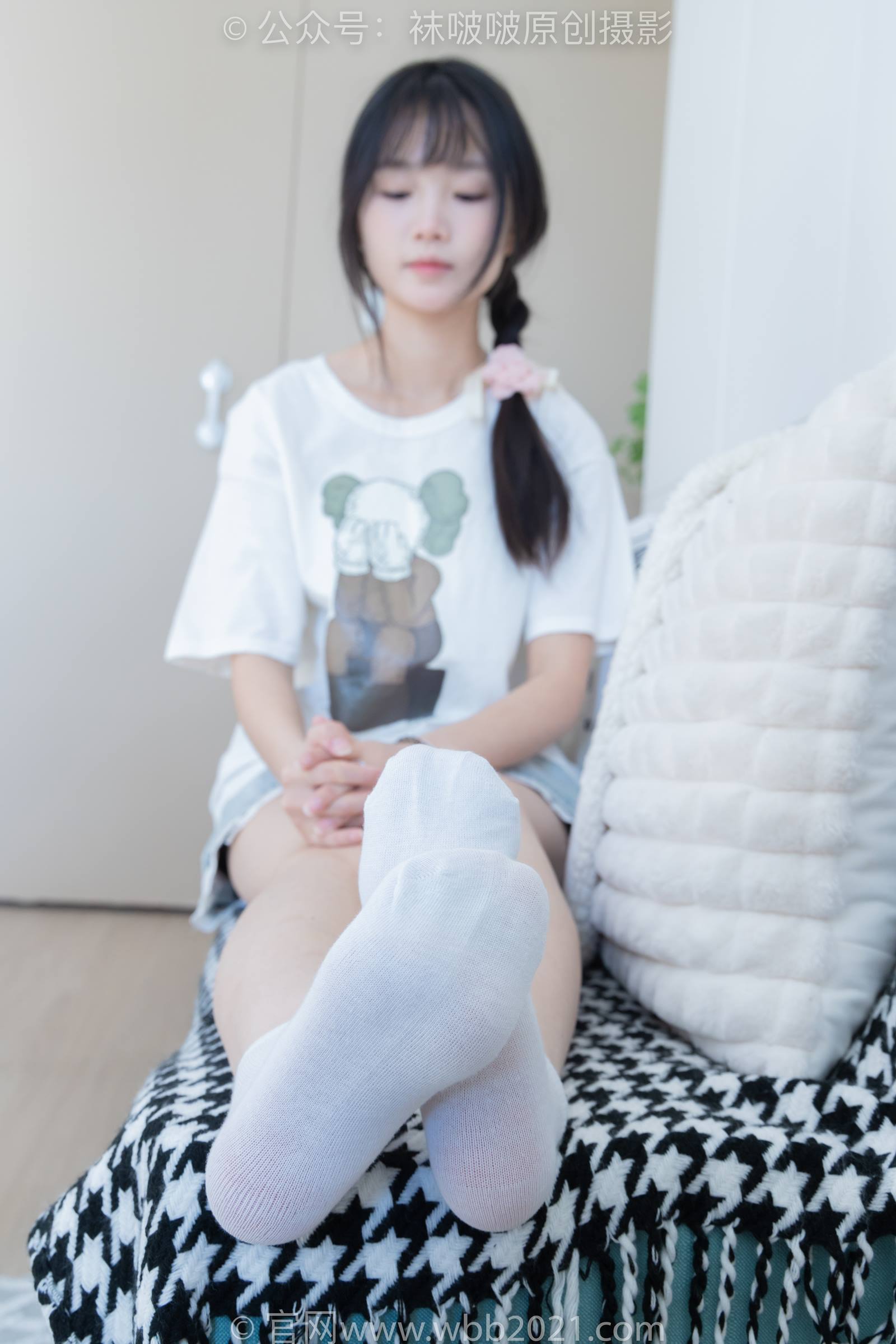 图片[63]-[BoBoSocks袜啵啵]NO.331 甜甜圈-板鞋、白棉袜、裸足[144P] – 速更版-美库