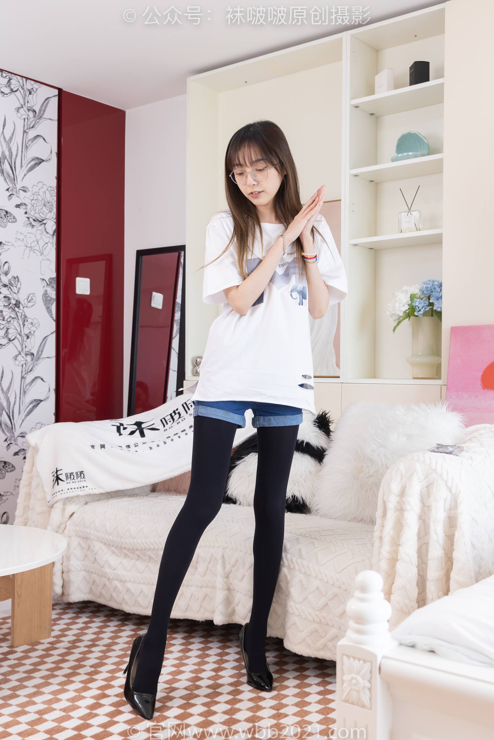 图片[149]-[BoBoSocks袜啵啵]NO.330 稚予-高跟鞋、厚黑丝[150P] – 速更版-美库