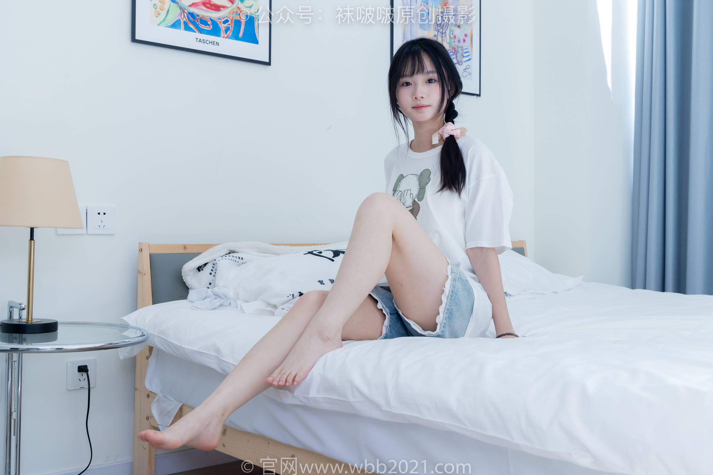 图片[129]-[BoBoSocks袜啵啵]NO.331 甜甜圈-板鞋、白棉袜、裸足[144P] – 速更版-美库