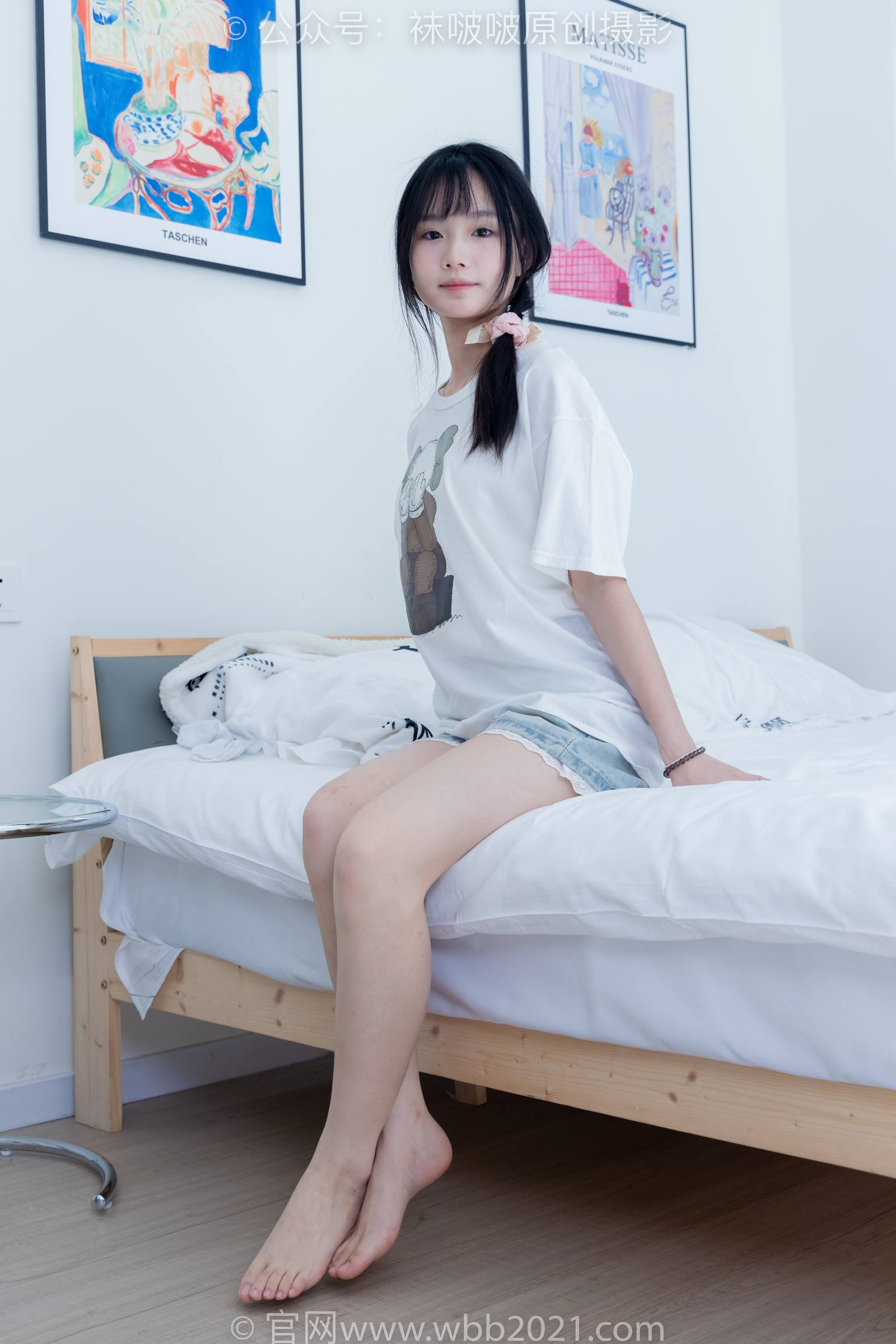 图片[130]-[BoBoSocks袜啵啵]NO.331 甜甜圈-板鞋、白棉袜、裸足[144P] – 速更版-美库