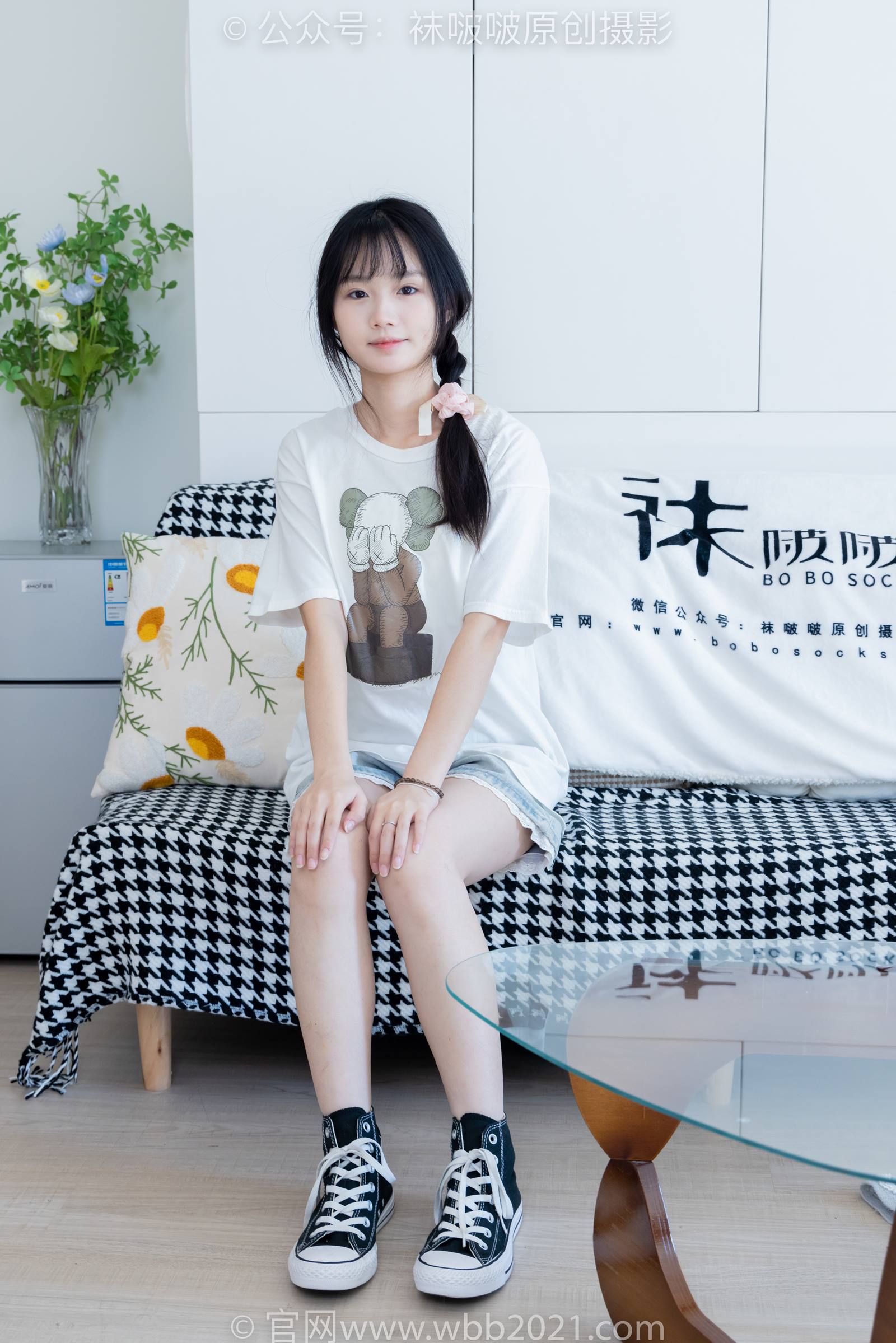 图片[146]-[BoBoSocks袜啵啵]NO.331 甜甜圈-板鞋、白棉袜、裸足[144P] – 速更版-美库