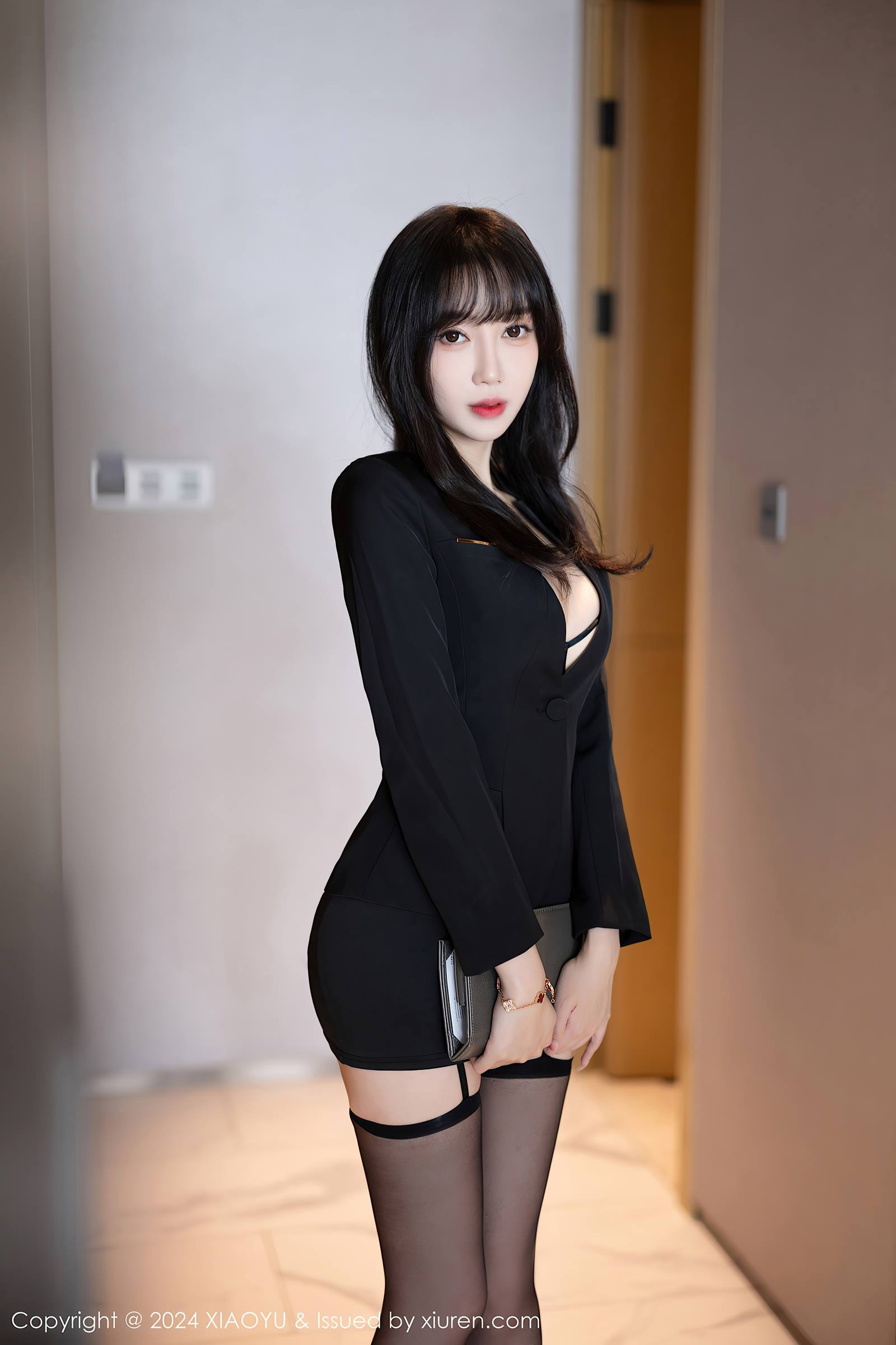 图片[55]-[XIAOYU语画界]2024.01.29 VOL.1193 月崽 黑色齐刘海[55+1P] – 速更版-美库