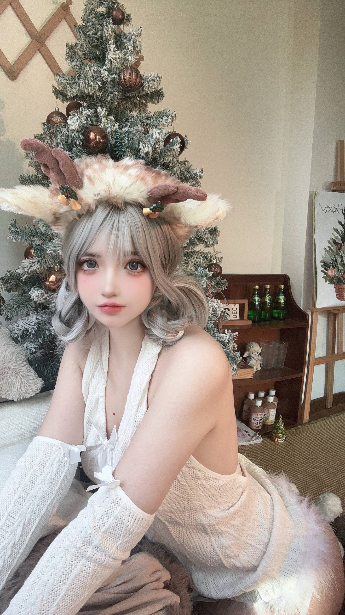 图片[45]-疯猫ss  圣诞特典&白色毛衣[71P] – 速更版-美库