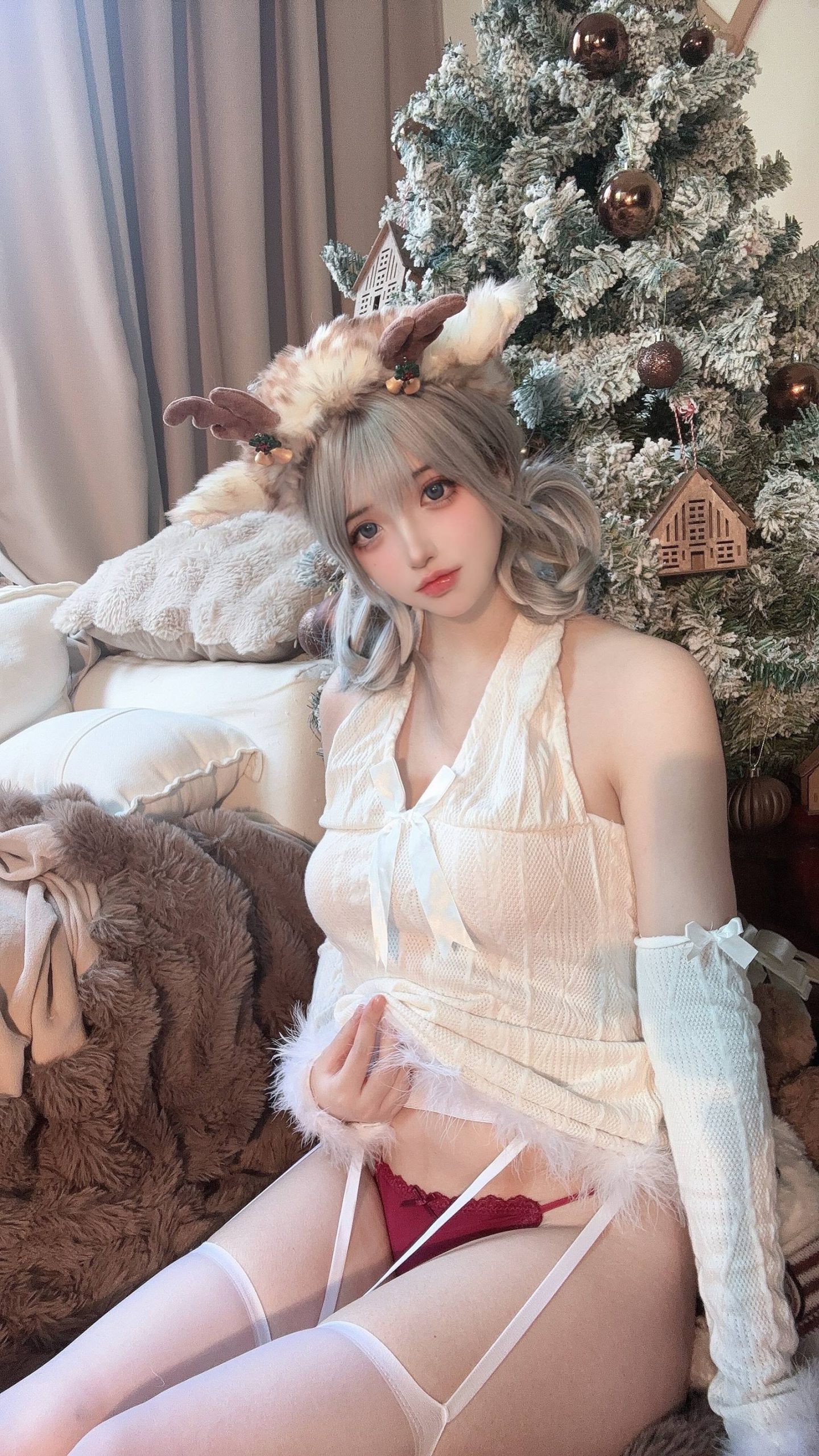 图片[33]-疯猫ss  圣诞特典&白色毛衣[71P] – 速更版-美库