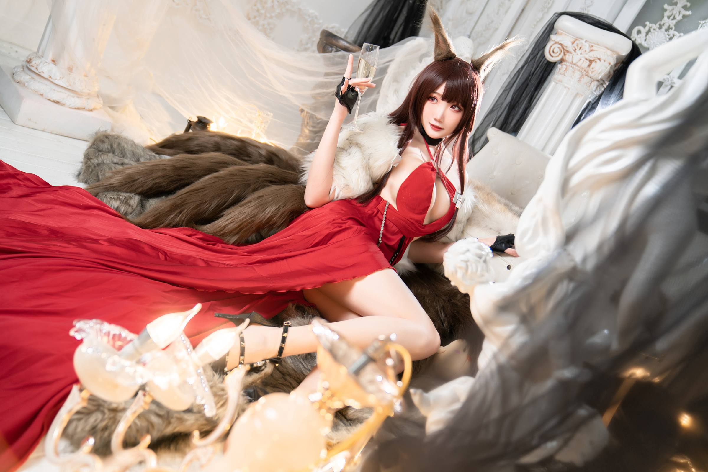 图片[19]-Momoko葵葵  & 瓜希酱 – 碧蓝航线赤城&加贺 礼服[46P] – 速更版-美库