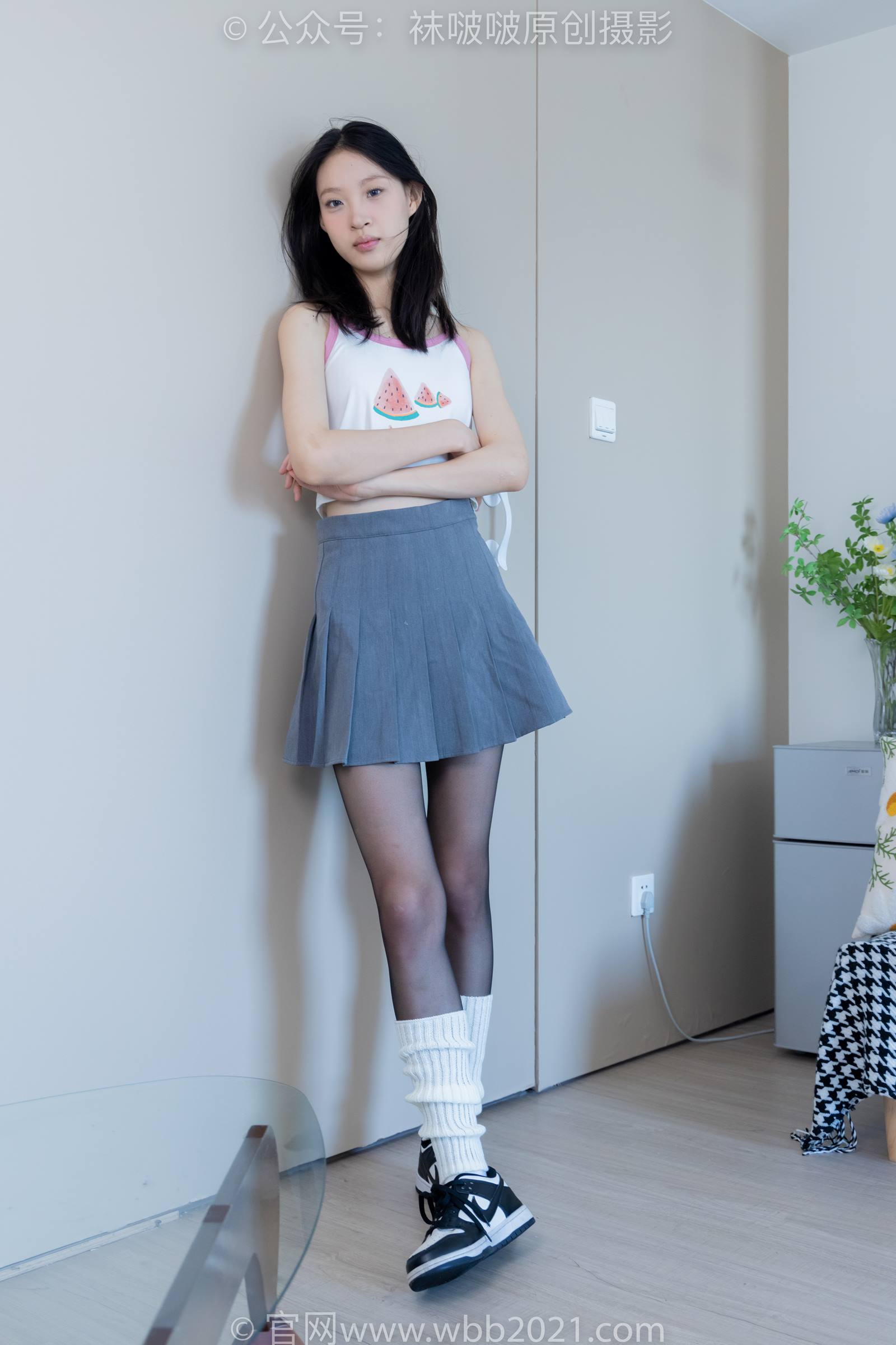 图片[10]-[BoBoSocks袜啵啵]NO.333 雪糕-板鞋、白棉袜、黑丝、堆堆袜套[140P] – 速更版-美库