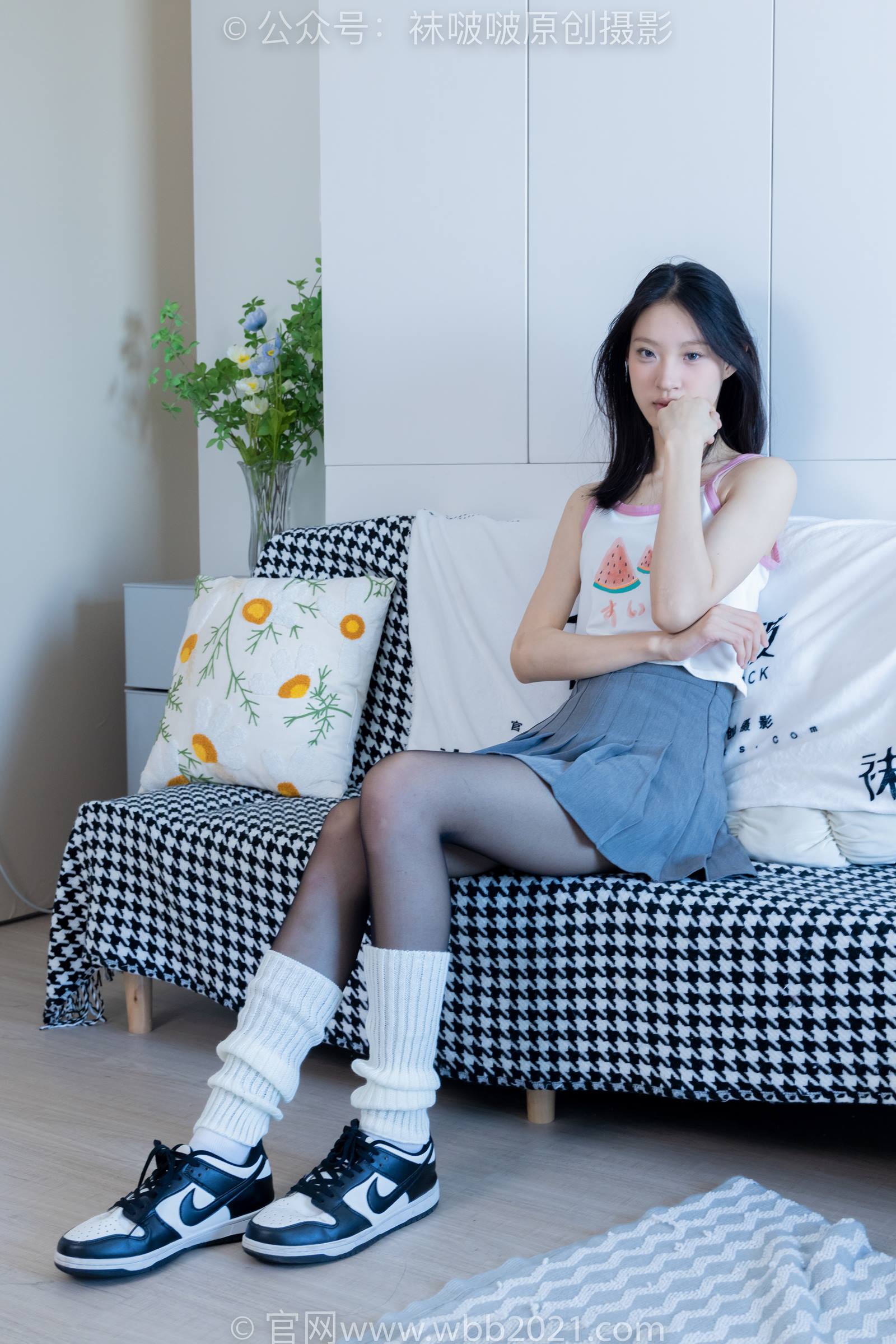 图片[17]-[BoBoSocks袜啵啵]NO.333 雪糕-板鞋、白棉袜、黑丝、堆堆袜套[140P] – 速更版-美库