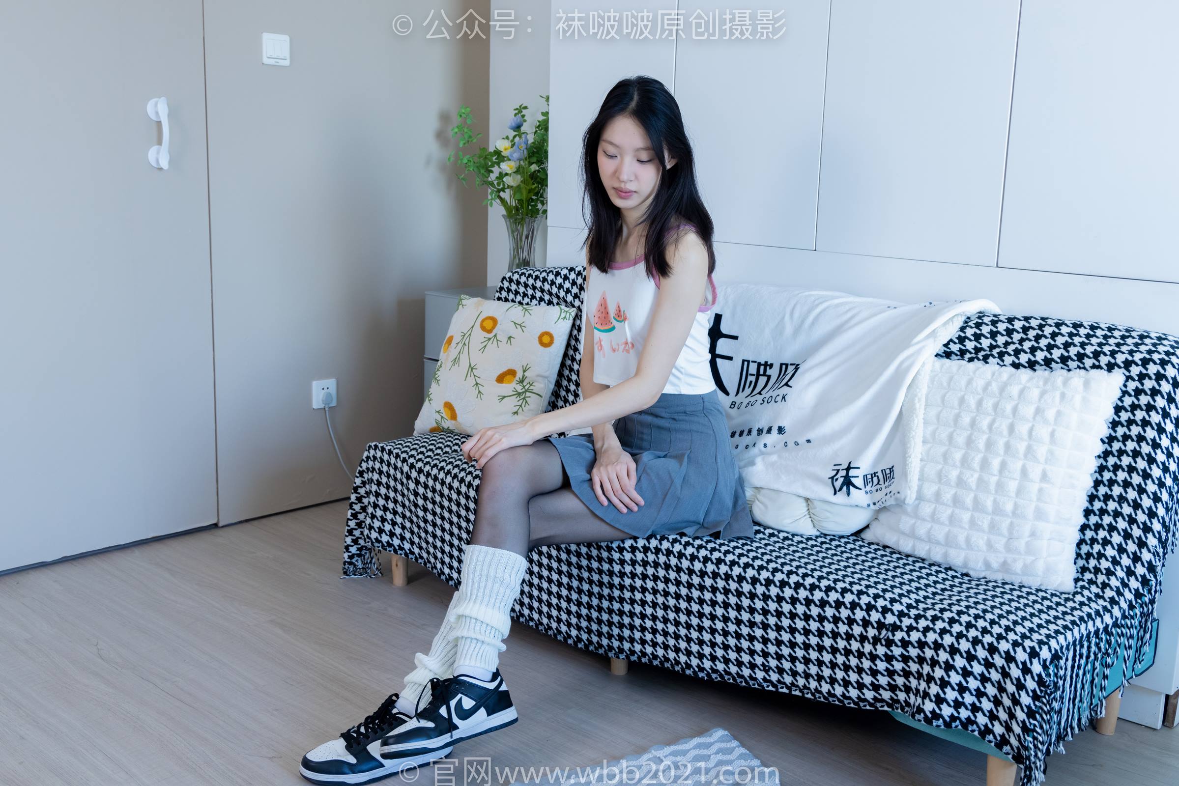 图片[19]-[BoBoSocks袜啵啵]NO.333 雪糕-板鞋、白棉袜、黑丝、堆堆袜套[140P] – 速更版-美库