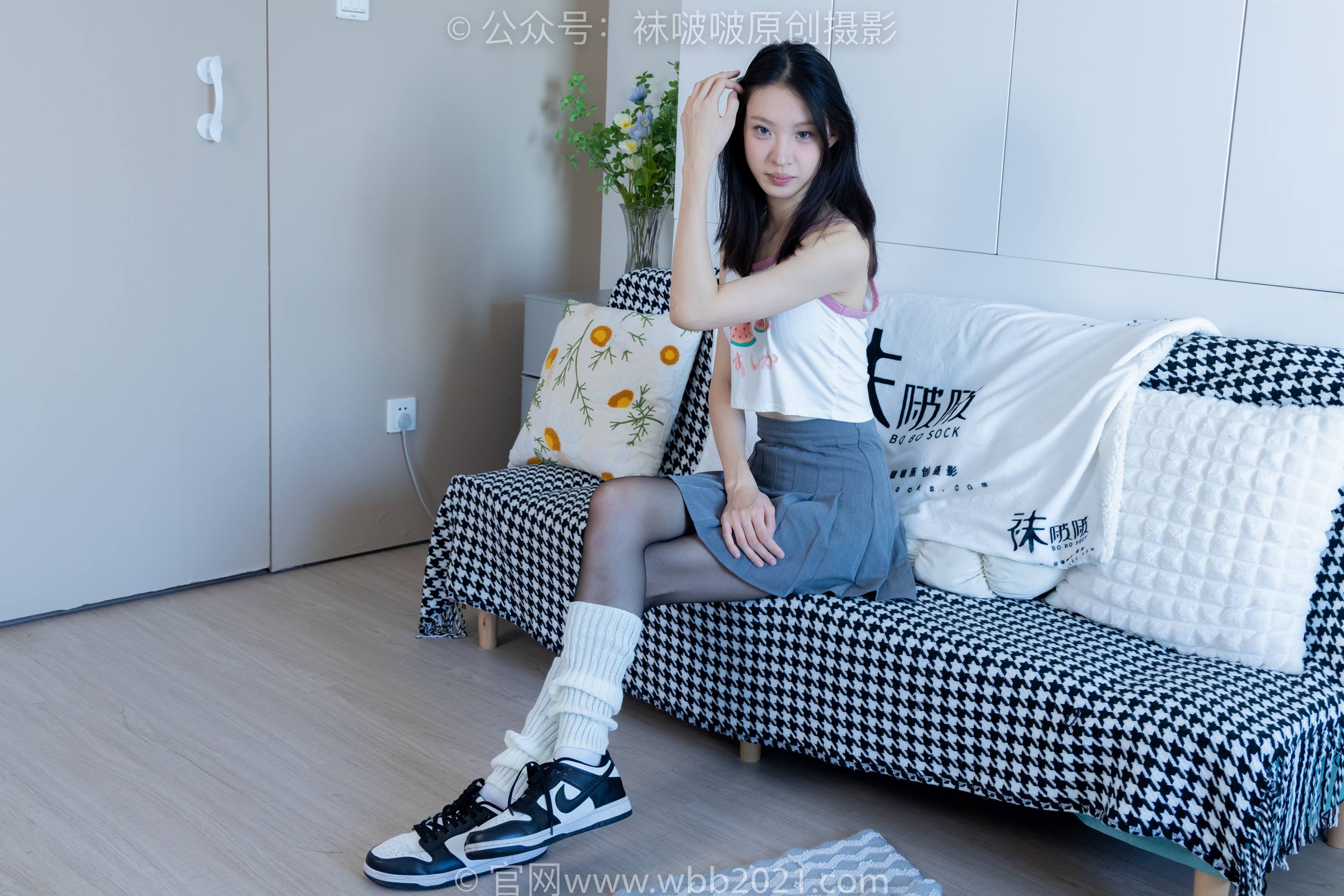 图片[20]-[BoBoSocks袜啵啵]NO.333 雪糕-板鞋、白棉袜、黑丝、堆堆袜套[140P] – 速更版-美库