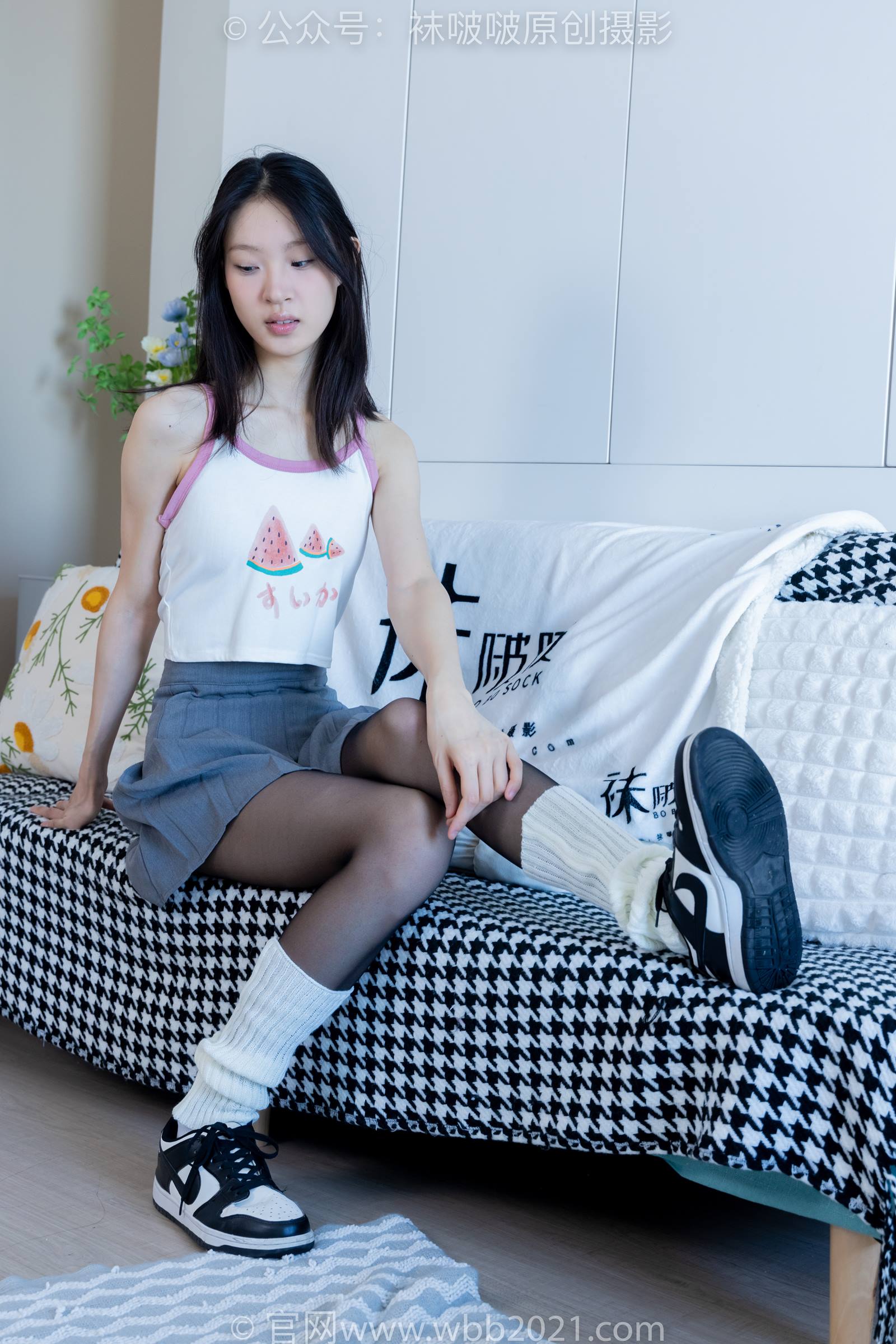 图片[33]-[BoBoSocks袜啵啵]NO.333 雪糕-板鞋、白棉袜、黑丝、堆堆袜套[140P] – 速更版-美库