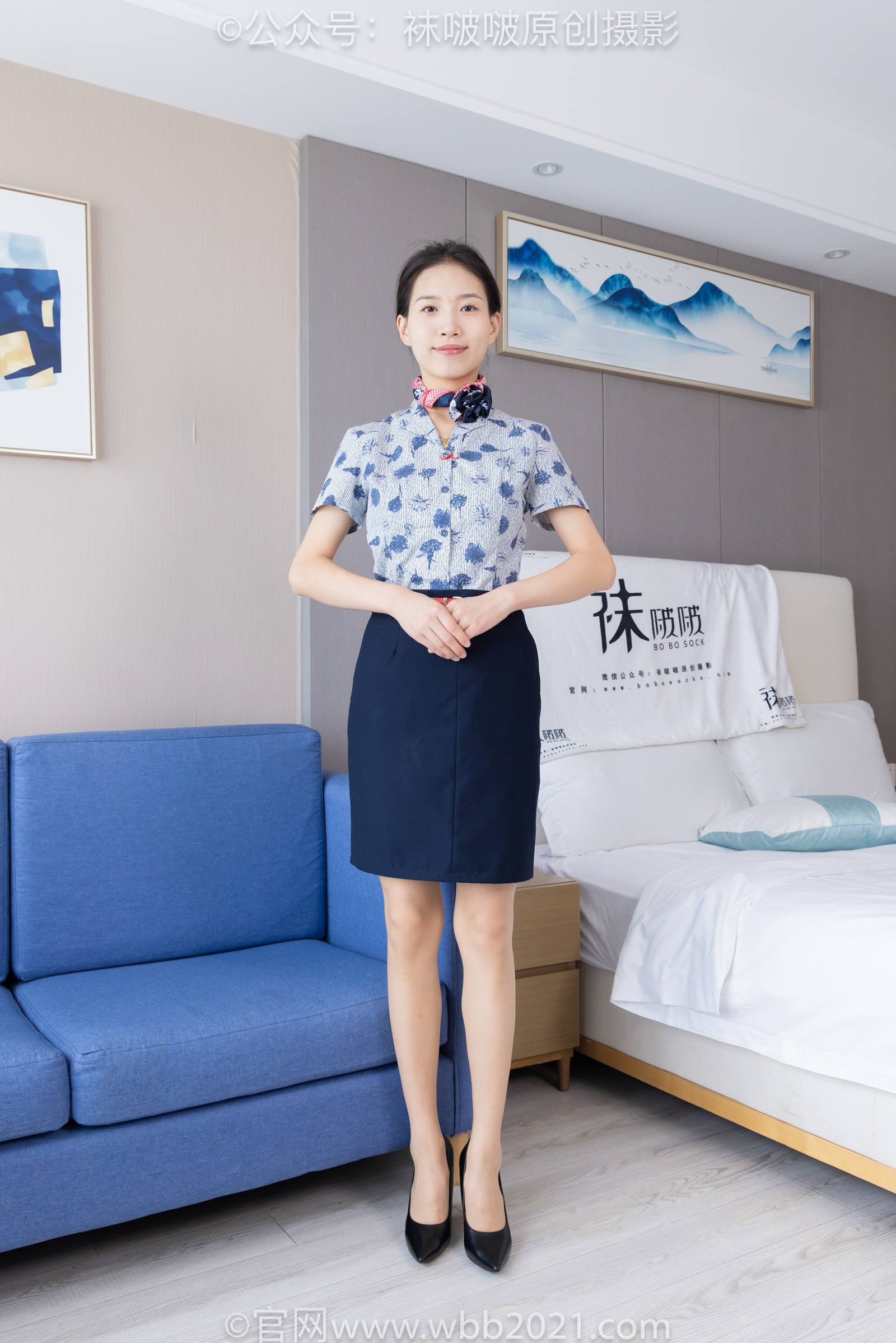 图片[10]-[BoBoSocks袜啵啵]NO.334 芝士-东航制服、两双高跟鞋、薄肉丝、薄灰丝[141P] – 速更版-美库