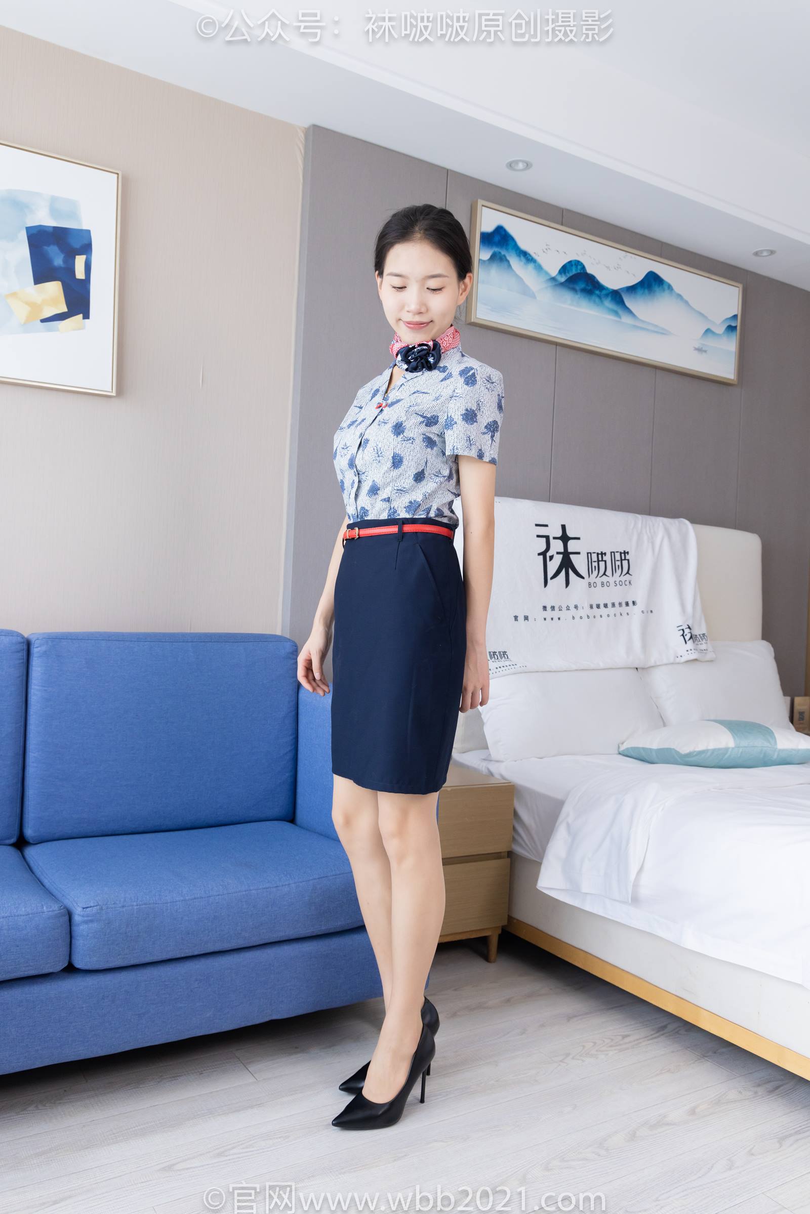 图片[12]-[BoBoSocks袜啵啵]NO.334 芝士-东航制服、两双高跟鞋、薄肉丝、薄灰丝[141P] – 速更版-美库