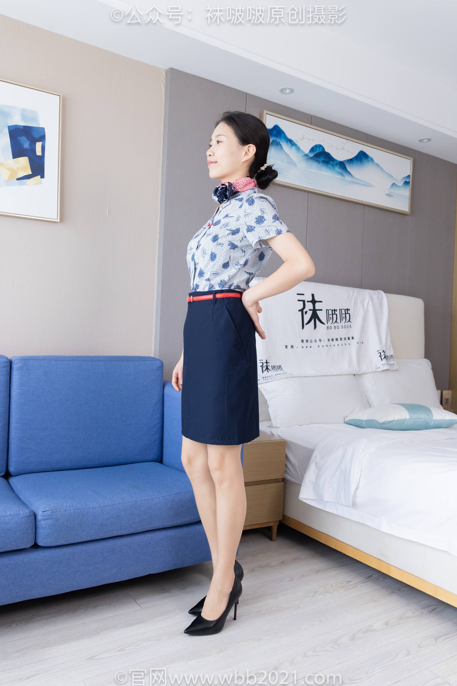 图片[13]-[BoBoSocks袜啵啵]NO.334 芝士-东航制服、两双高跟鞋、薄肉丝、薄灰丝[141P] – 速更版-美库