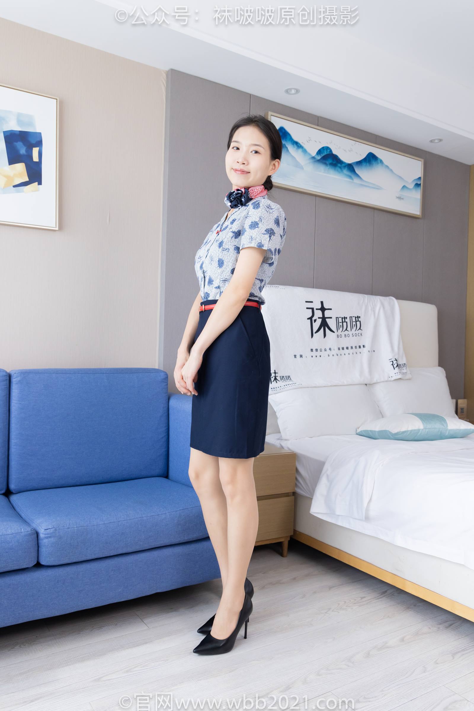 图片[14]-[BoBoSocks袜啵啵]NO.334 芝士-东航制服、两双高跟鞋、薄肉丝、薄灰丝[141P] – 速更版-美库