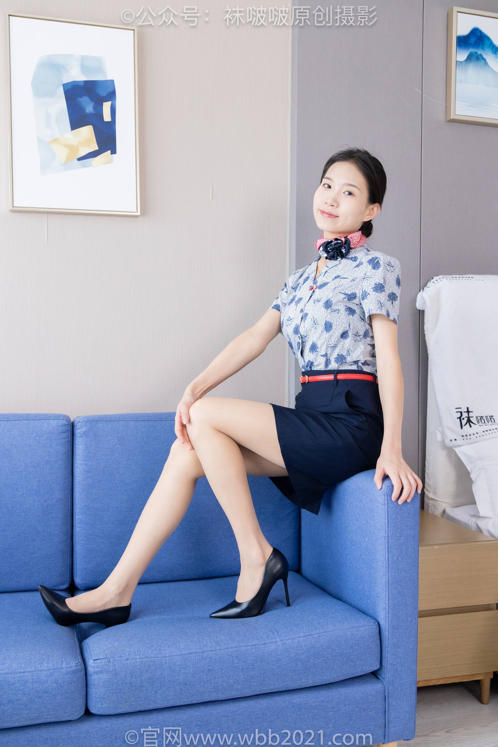 图片[25]-[BoBoSocks袜啵啵]NO.334 芝士-东航制服、两双高跟鞋、薄肉丝、薄灰丝[141P] – 速更版-美库