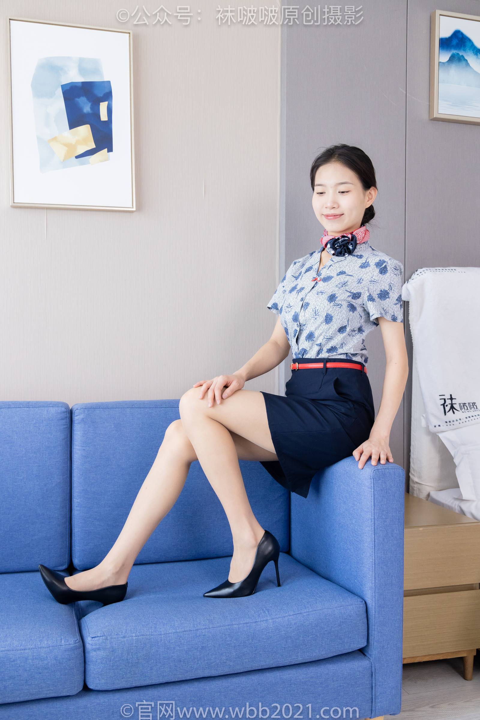 图片[26]-[BoBoSocks袜啵啵]NO.334 芝士-东航制服、两双高跟鞋、薄肉丝、薄灰丝[141P] – 速更版-美库