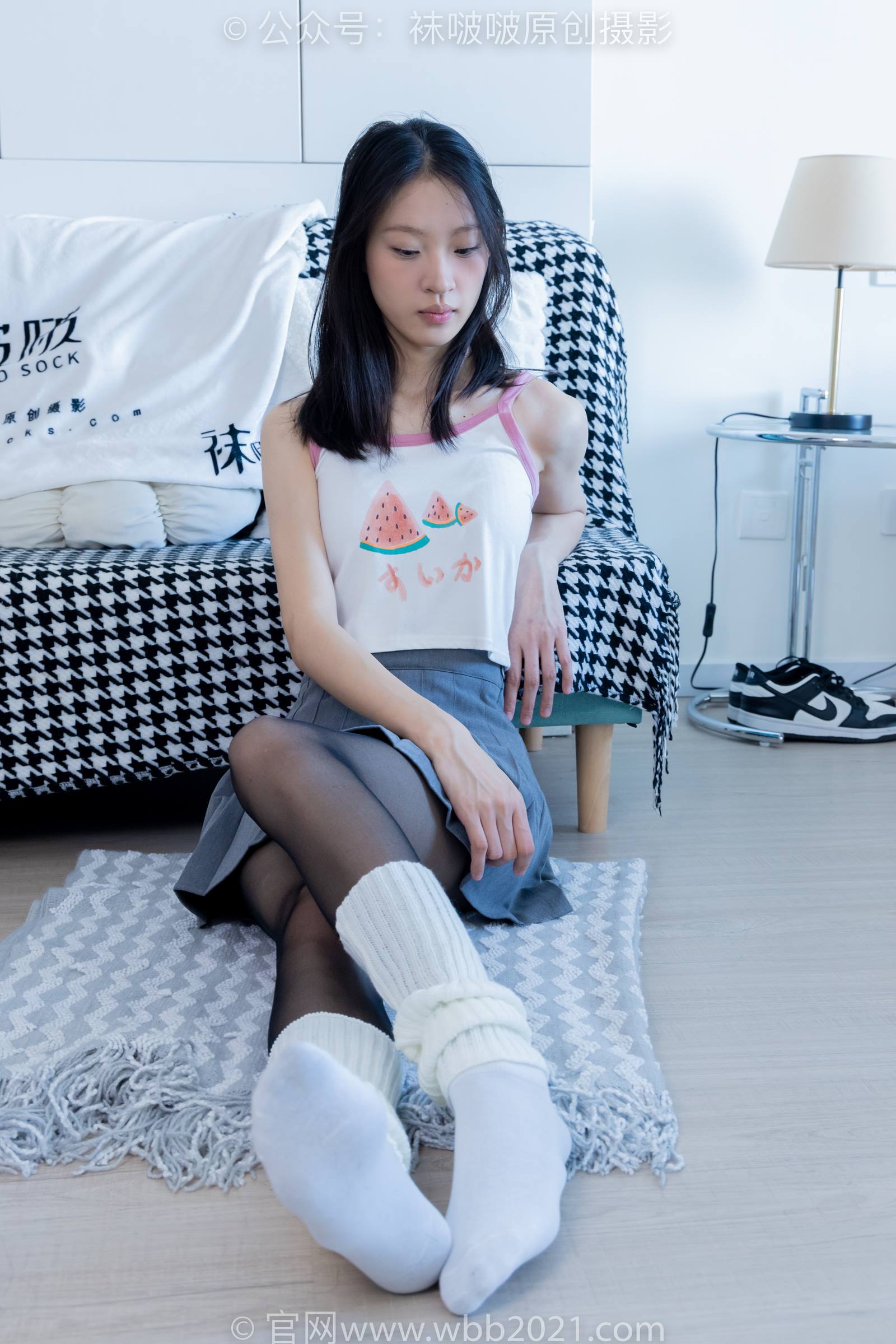 图片[52]-[BoBoSocks袜啵啵]NO.333 雪糕-板鞋、白棉袜、黑丝、堆堆袜套[140P] – 速更版-美库