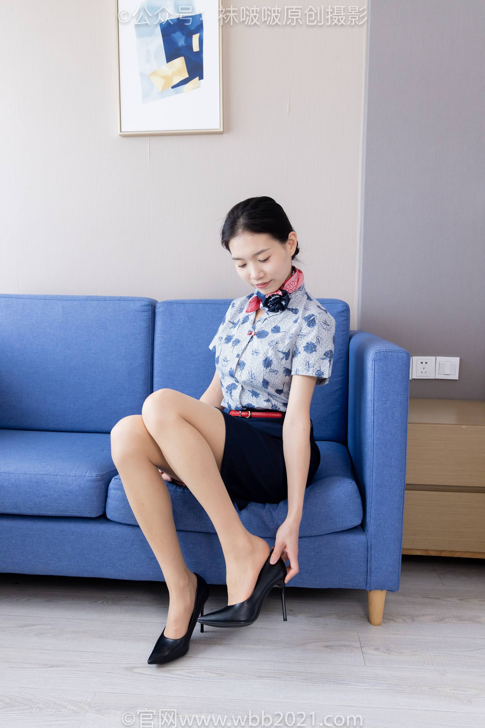 图片[44]-[BoBoSocks袜啵啵]NO.334 芝士-东航制服、两双高跟鞋、薄肉丝、薄灰丝[141P] – 速更版-美库