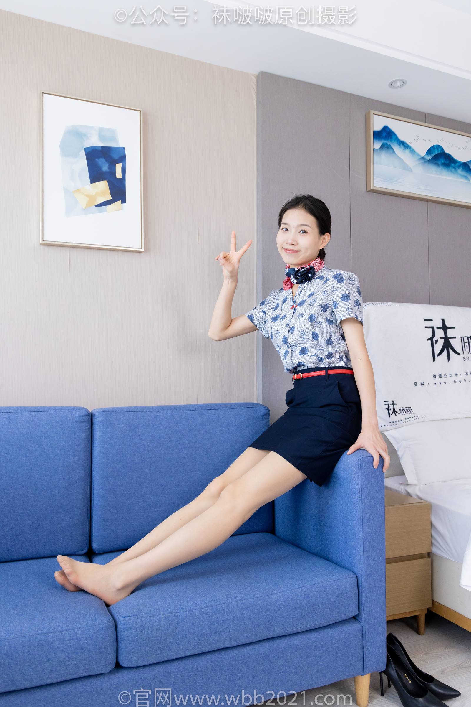 图片[48]-[BoBoSocks袜啵啵]NO.334 芝士-东航制服、两双高跟鞋、薄肉丝、薄灰丝[141P] – 速更版-美库