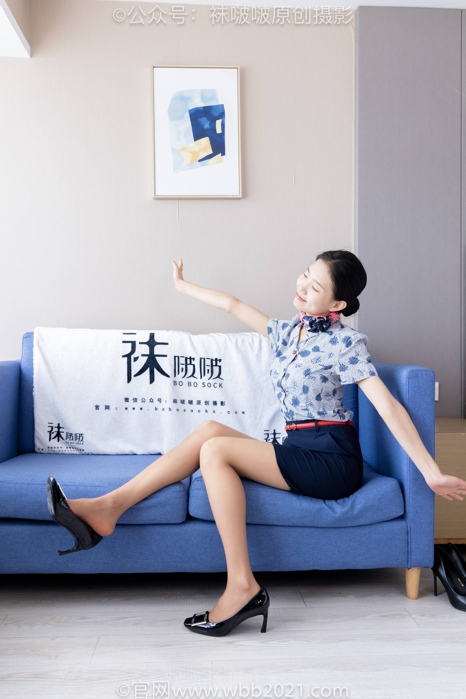 图片[109]-[BoBoSocks袜啵啵]NO.334 芝士-东航制服、两双高跟鞋、薄肉丝、薄灰丝[141P] – 速更版-美库