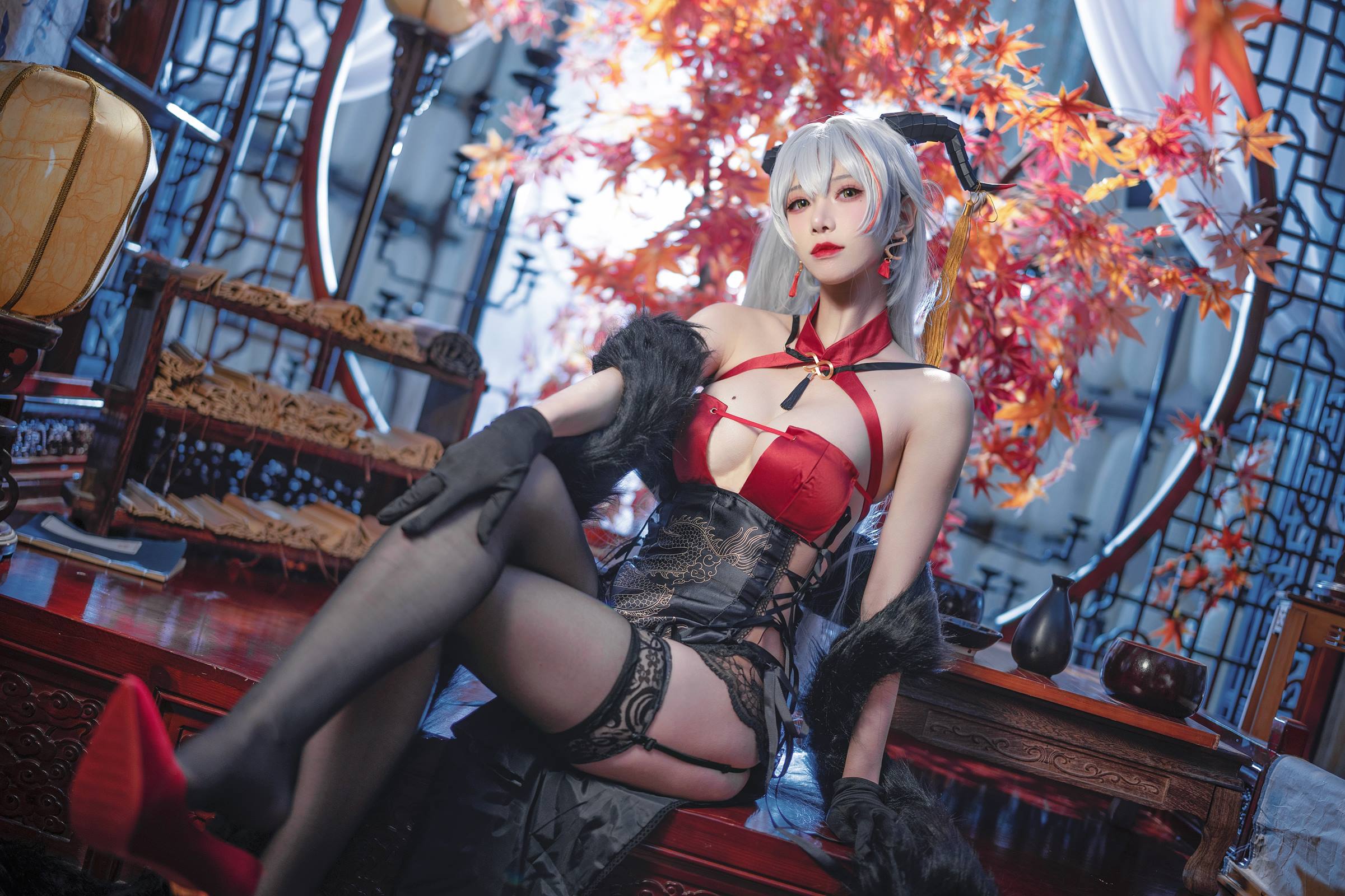 图片[10]-骨牙路子野 – 埃吉尔旗袍[17P] – 速更版-美库