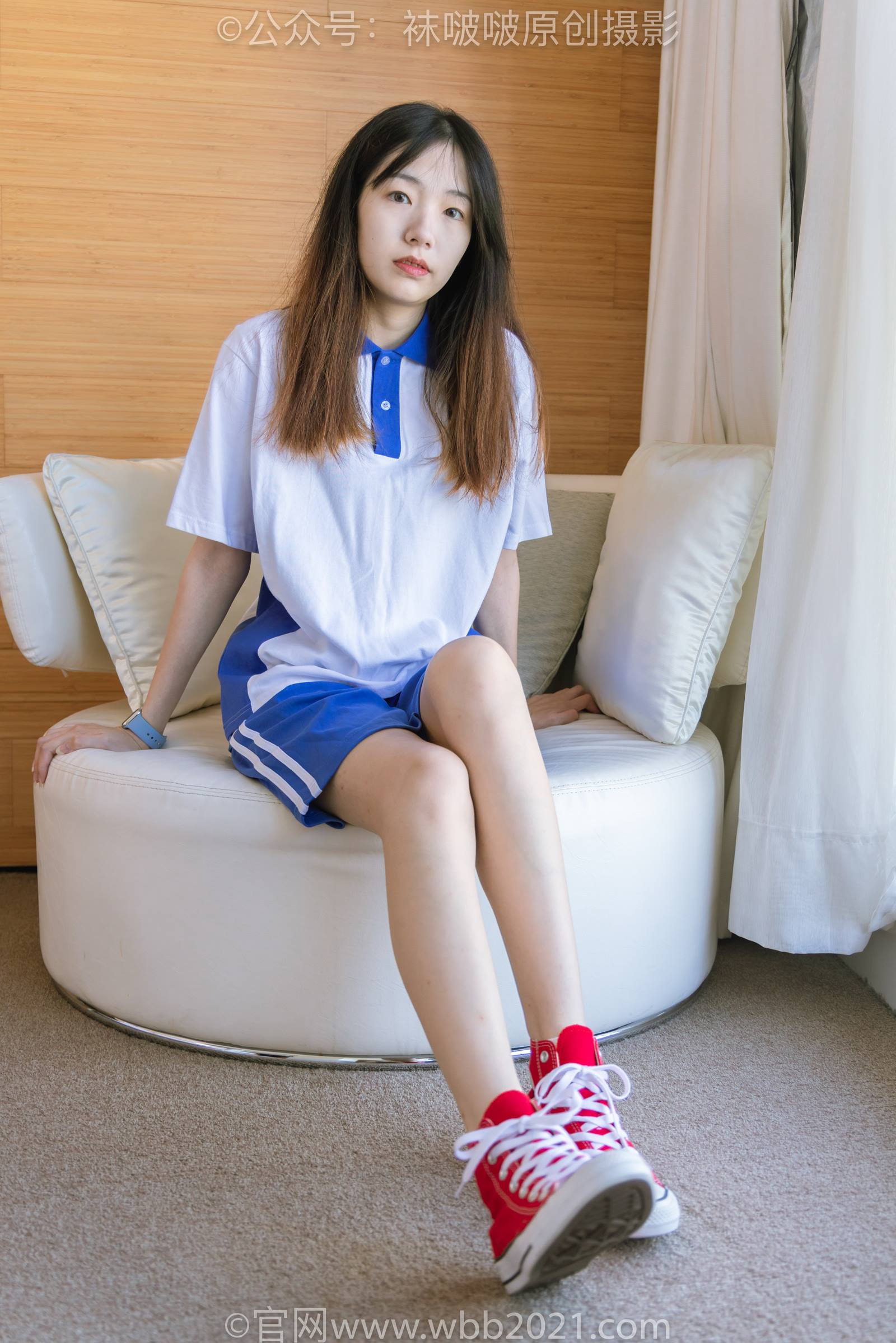 图片[16]-[BoBoSocks袜啵啵]NO.336 小甜豆-校服、帆布鞋、白棉袜、裸足[140P] – 速更版-美库