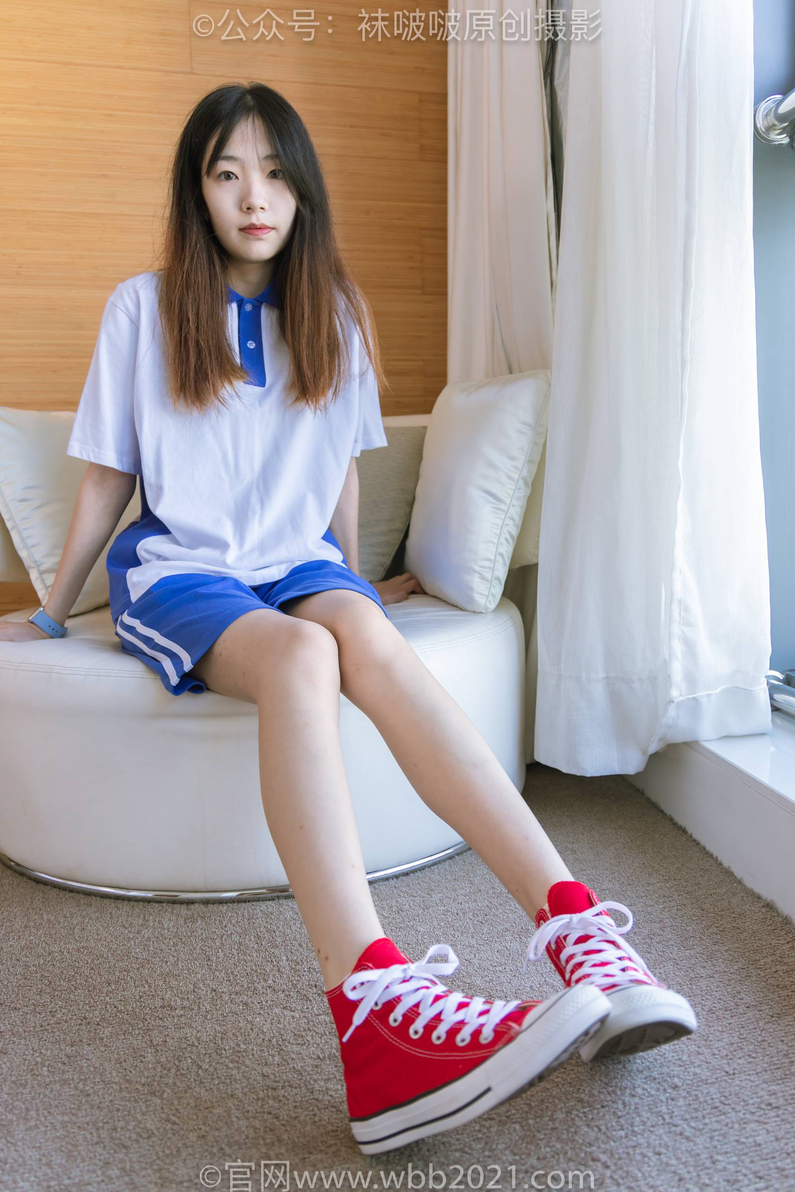 图片[18]-[BoBoSocks袜啵啵]NO.336 小甜豆-校服、帆布鞋、白棉袜、裸足[140P] – 速更版-美库