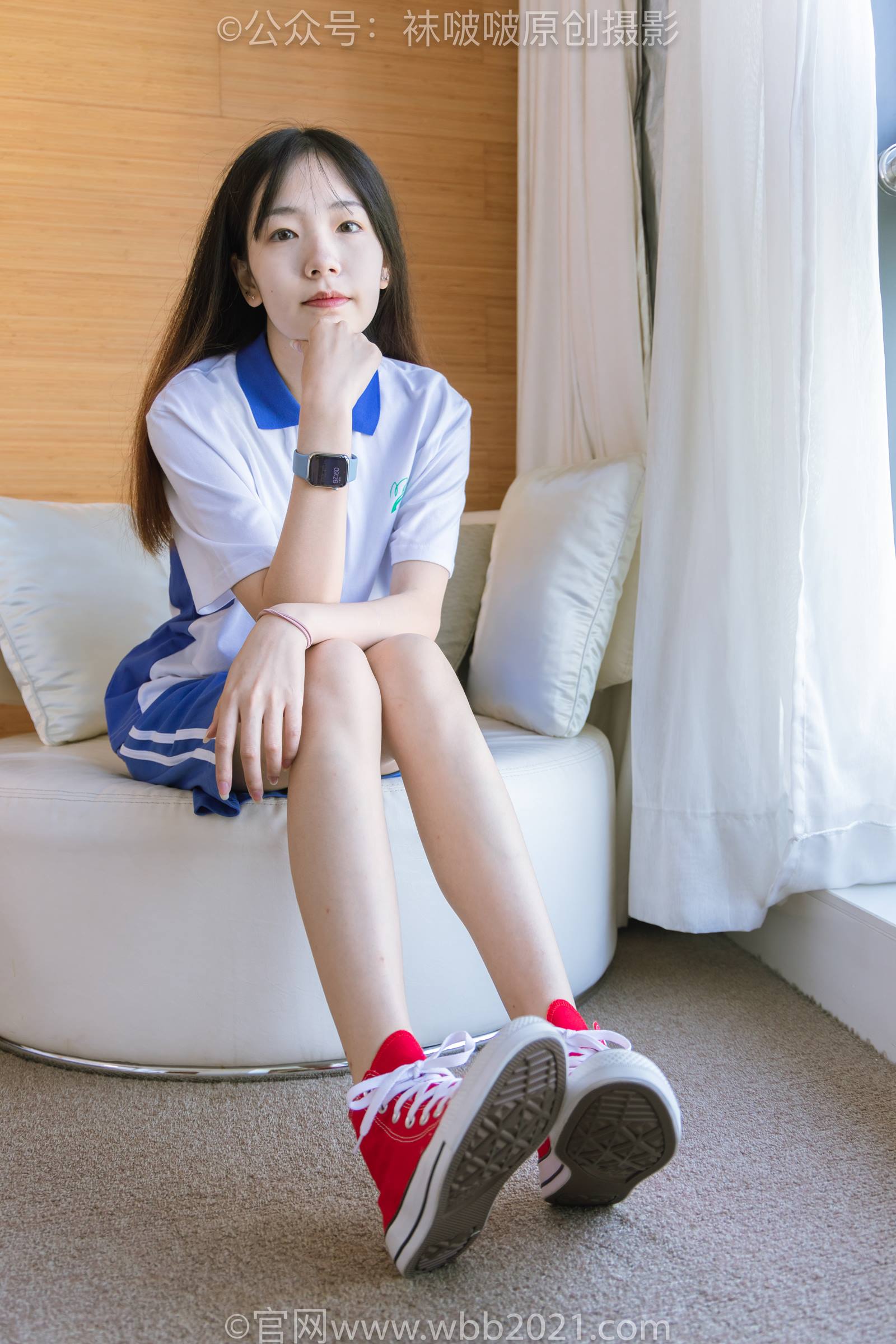 图片[19]-[BoBoSocks袜啵啵]NO.336 小甜豆-校服、帆布鞋、白棉袜、裸足[140P] – 速更版-美库