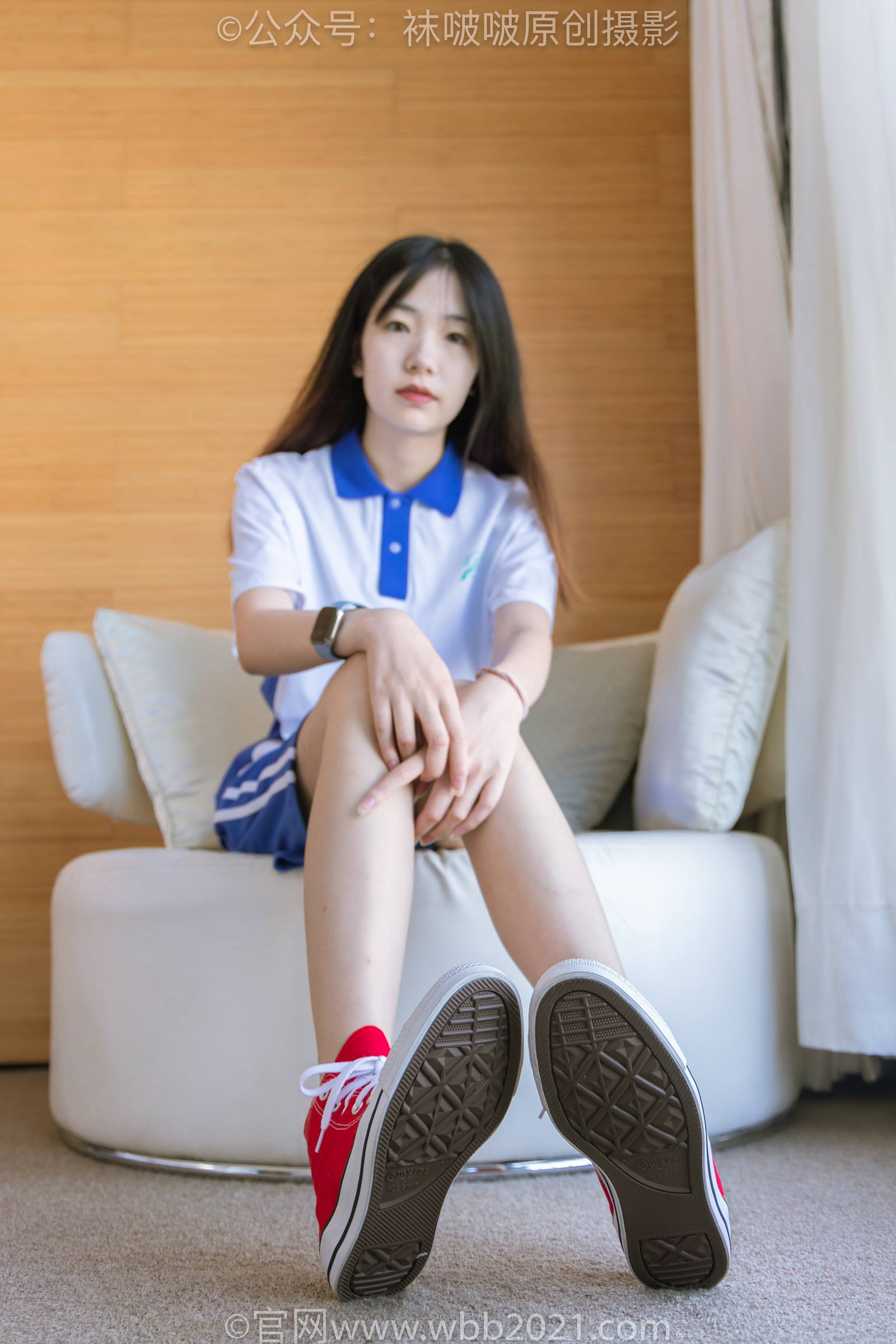 图片[24]-[BoBoSocks袜啵啵]NO.336 小甜豆-校服、帆布鞋、白棉袜、裸足[140P] – 速更版-美库