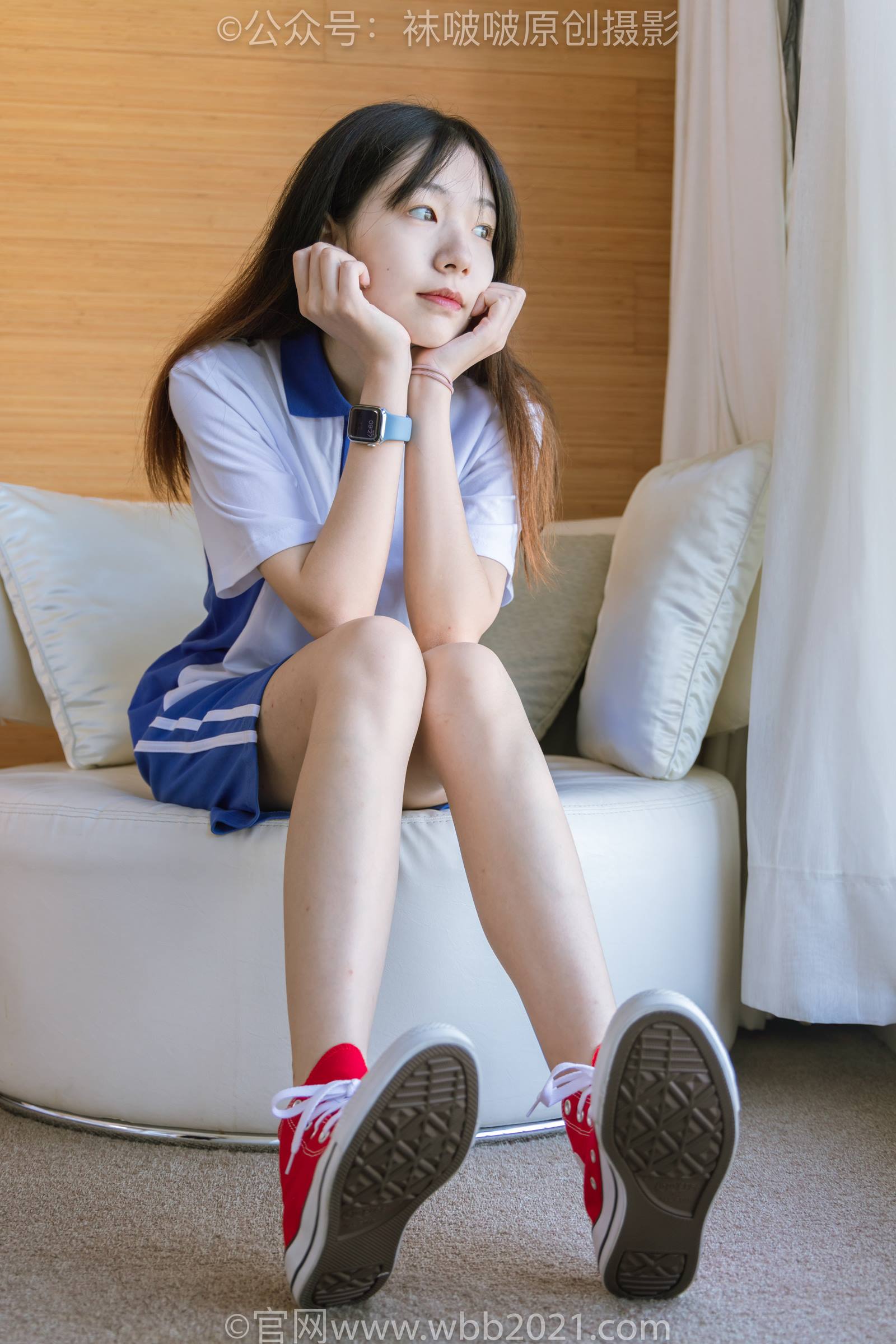 图片[25]-[BoBoSocks袜啵啵]NO.336 小甜豆-校服、帆布鞋、白棉袜、裸足[140P] – 速更版-美库