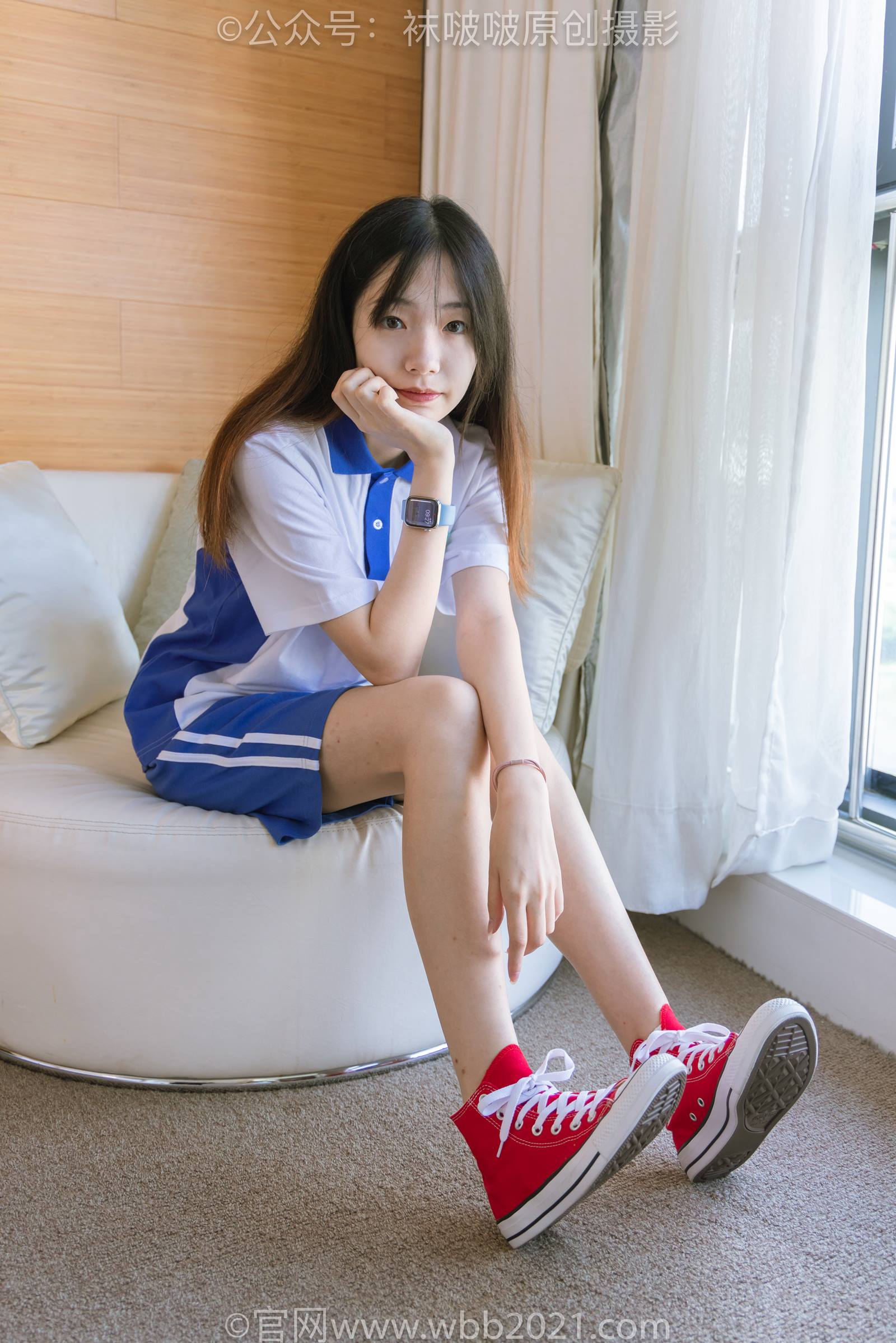 图片[27]-[BoBoSocks袜啵啵]NO.336 小甜豆-校服、帆布鞋、白棉袜、裸足[140P] – 速更版-美库