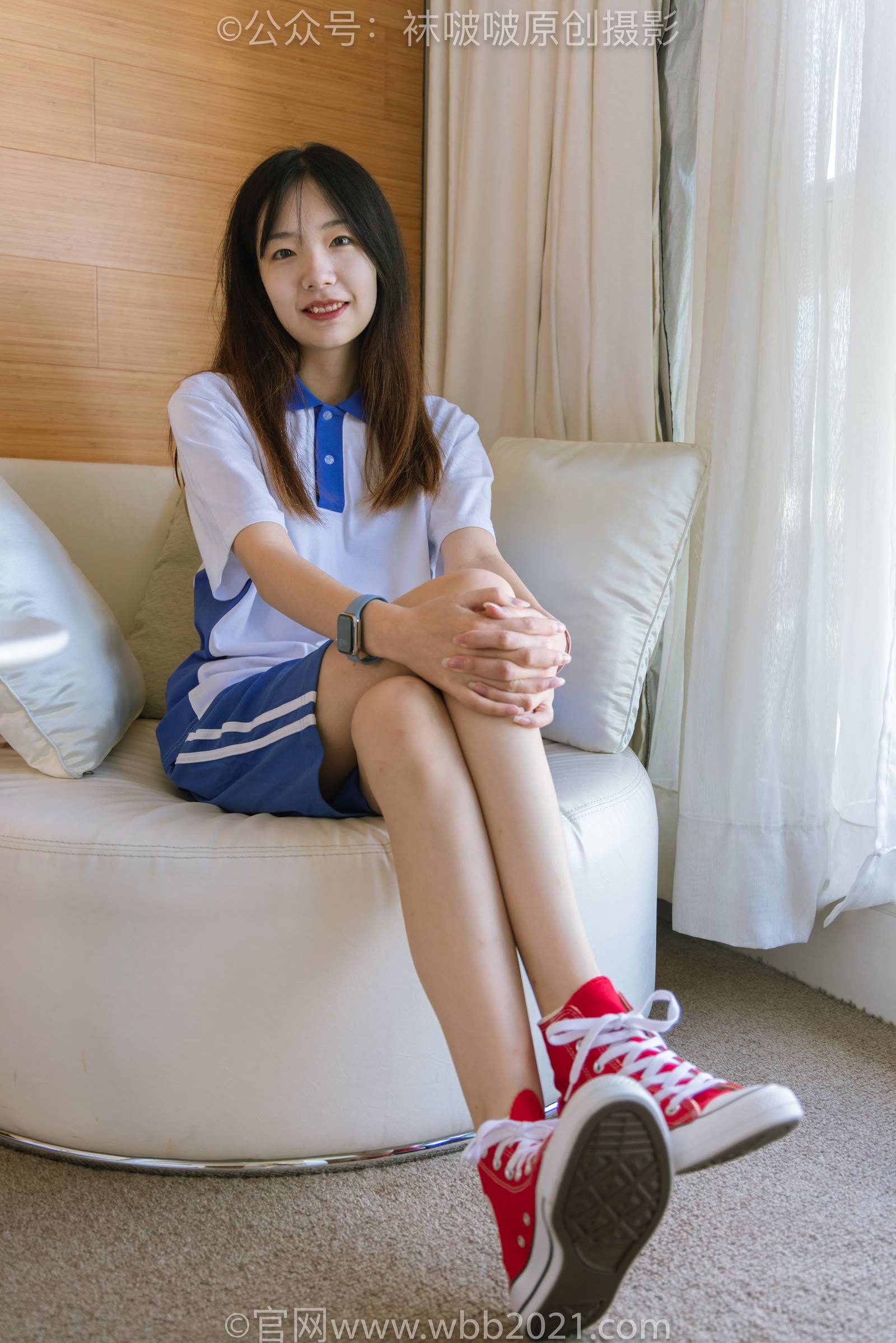 图片[43]-[BoBoSocks袜啵啵]NO.336 小甜豆-校服、帆布鞋、白棉袜、裸足[140P] – 速更版-美库