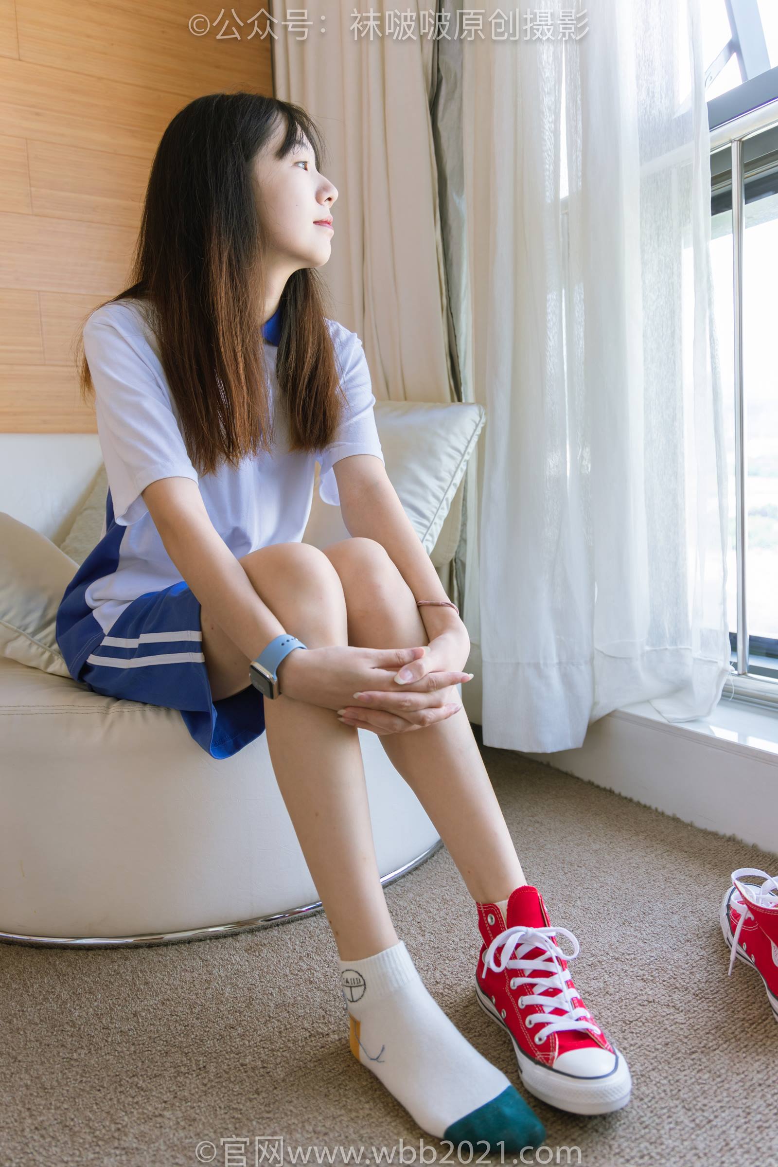 图片[52]-[BoBoSocks袜啵啵]NO.336 小甜豆-校服、帆布鞋、白棉袜、裸足[140P] – 速更版-美库