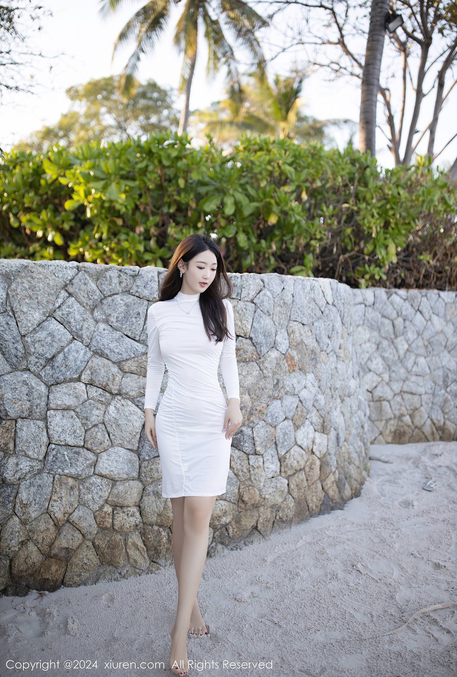 图片[14]-[Xiuren秀人网]2024.02.19 NO.8110 唐安琪 海边的白裙子 [12+1P] – 速更版-美库