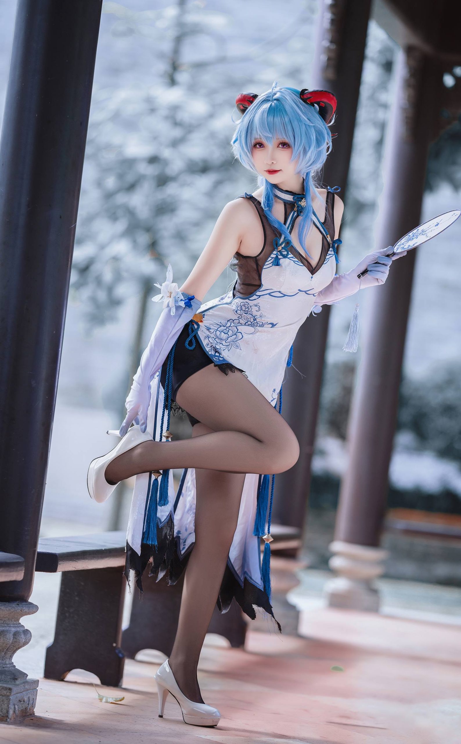 图片[12]-大大卷卷小卷  原神甘雨 旗袍[18P] – 速更版-美库